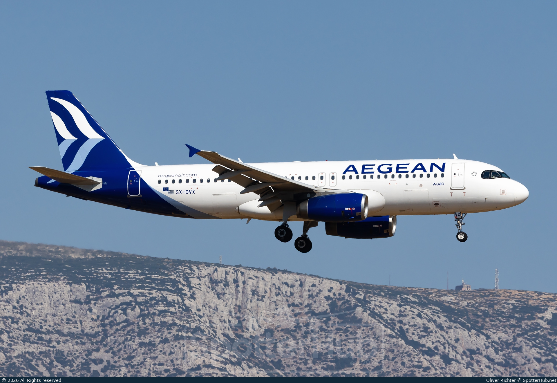 Photo of SX-DVX - Airbus A320-232 operated by Aegean Airlines