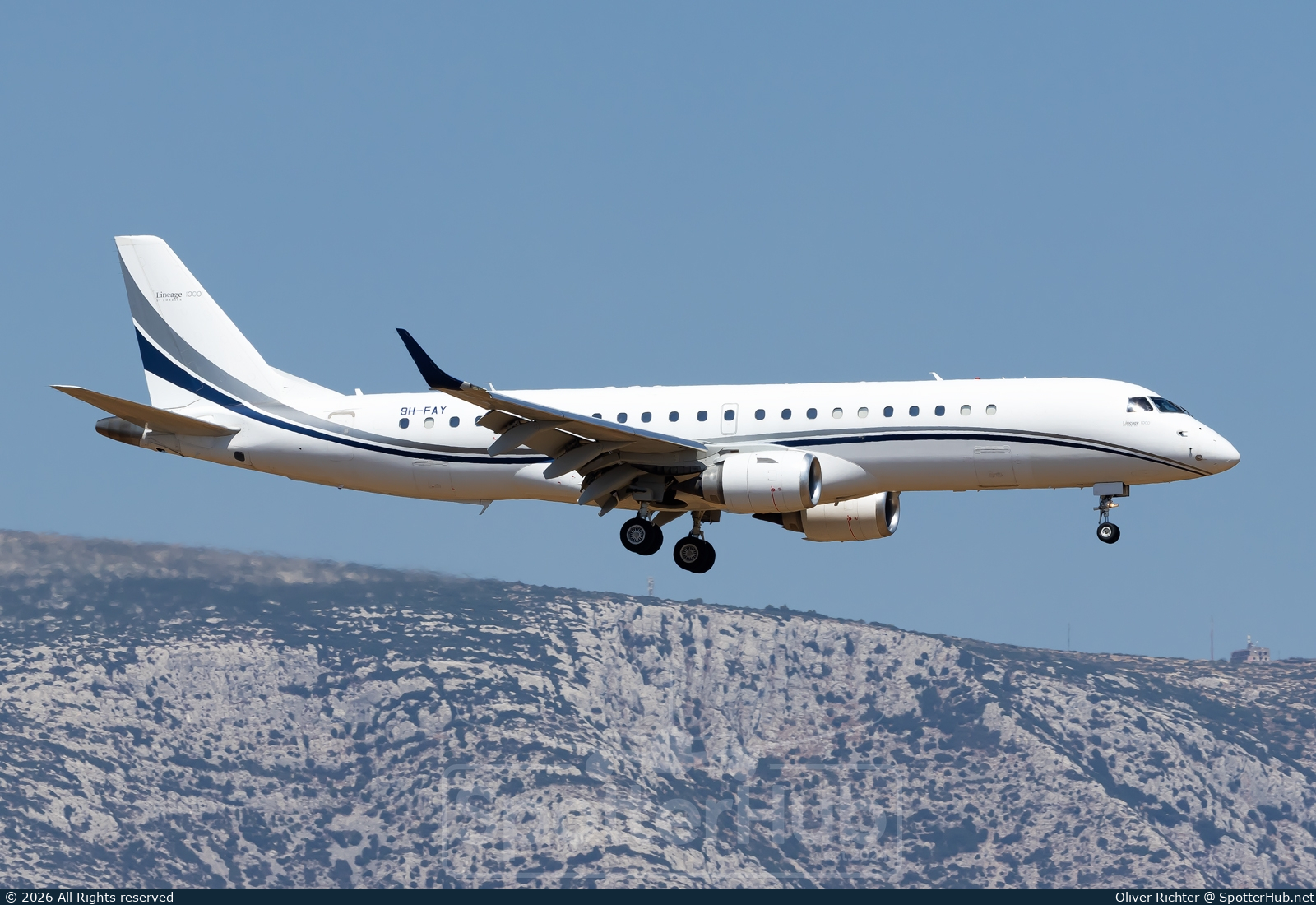 Photo of 9H-FAY - Embraer Lineage 1000 operated by AirX Charter