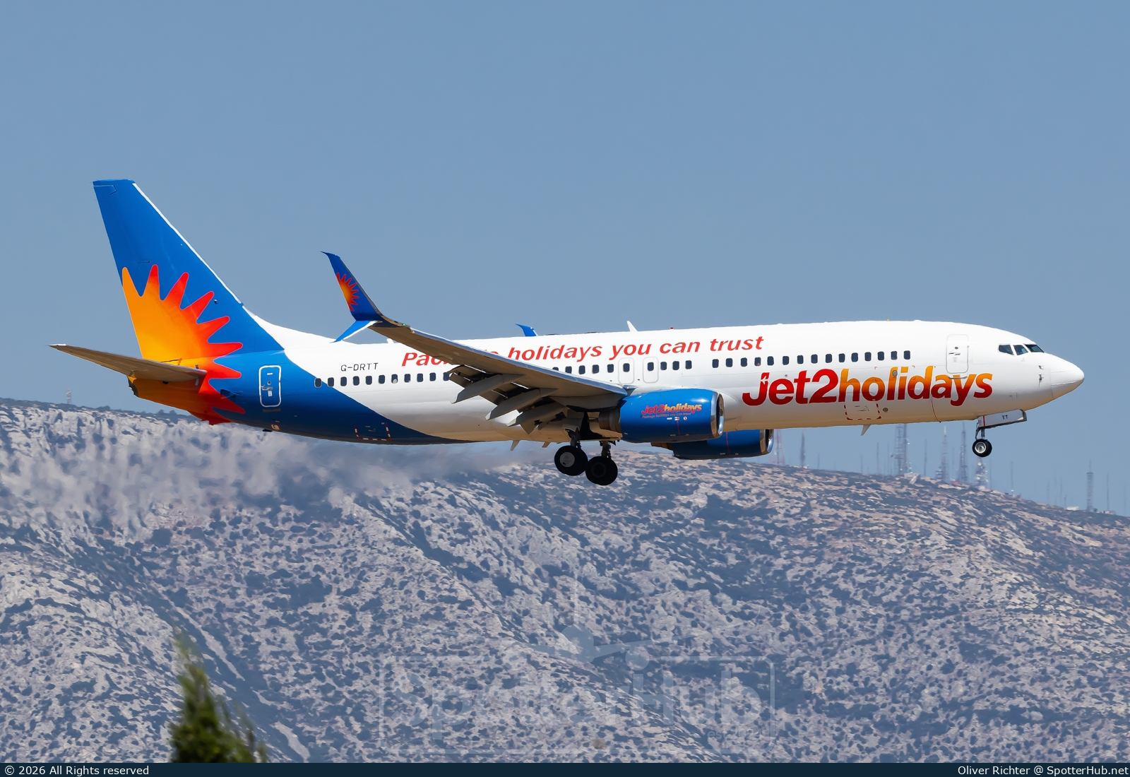 Photo of G-DRTT - Boeing 737-8Q8 operated by Jet2