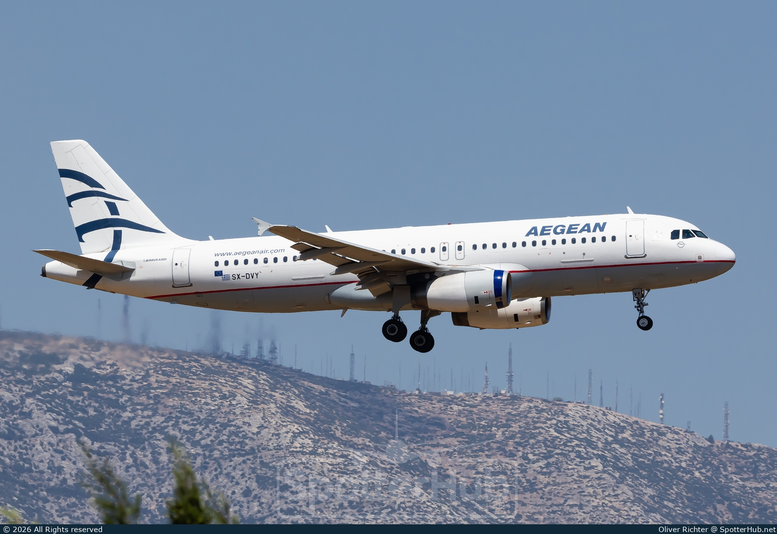 Photo of SX-DVY - Airbus A320-232 operated by Aegean Airlines