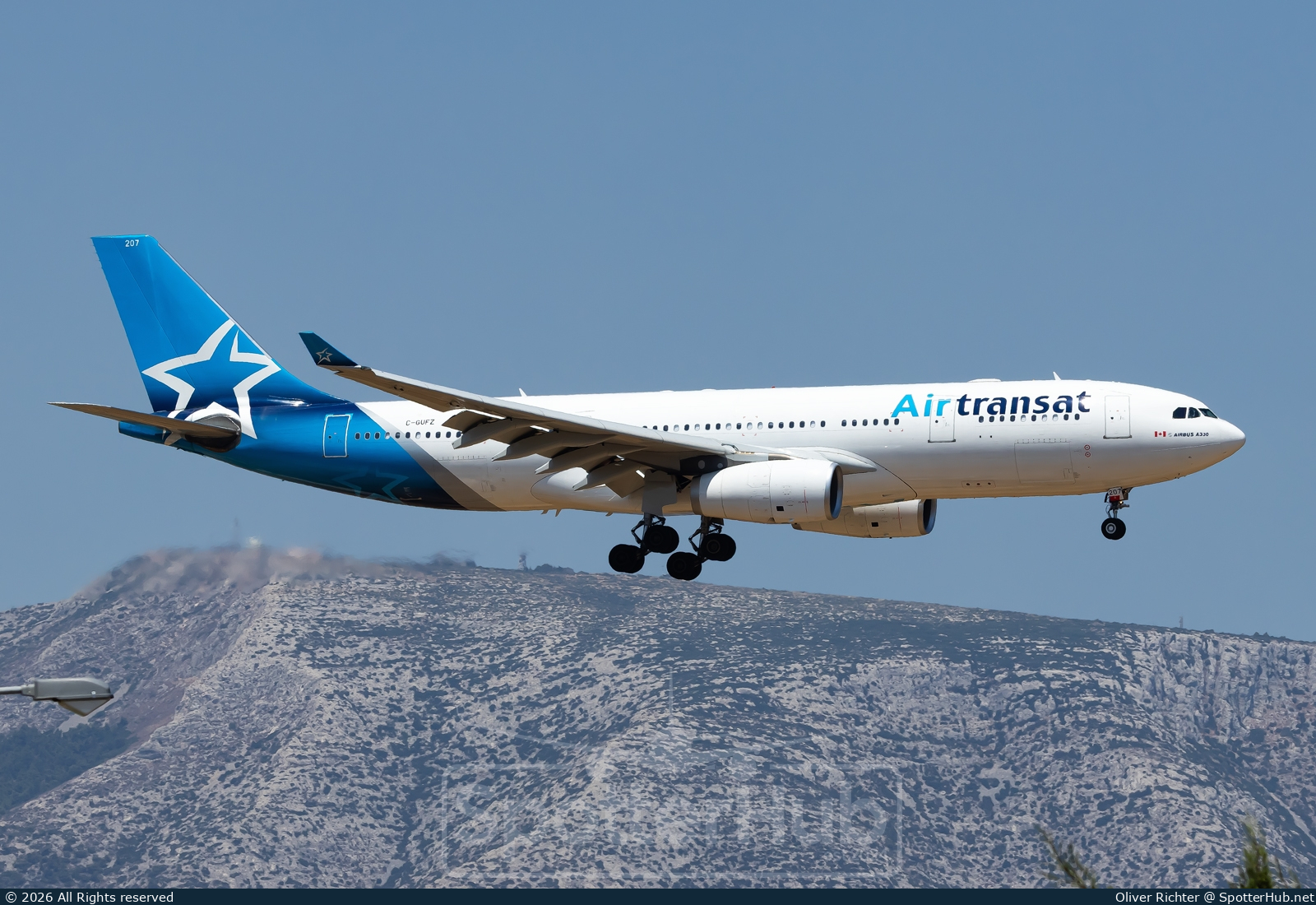 Photo of C-GUFZ - Airbus A330-243 operated by Air Transat