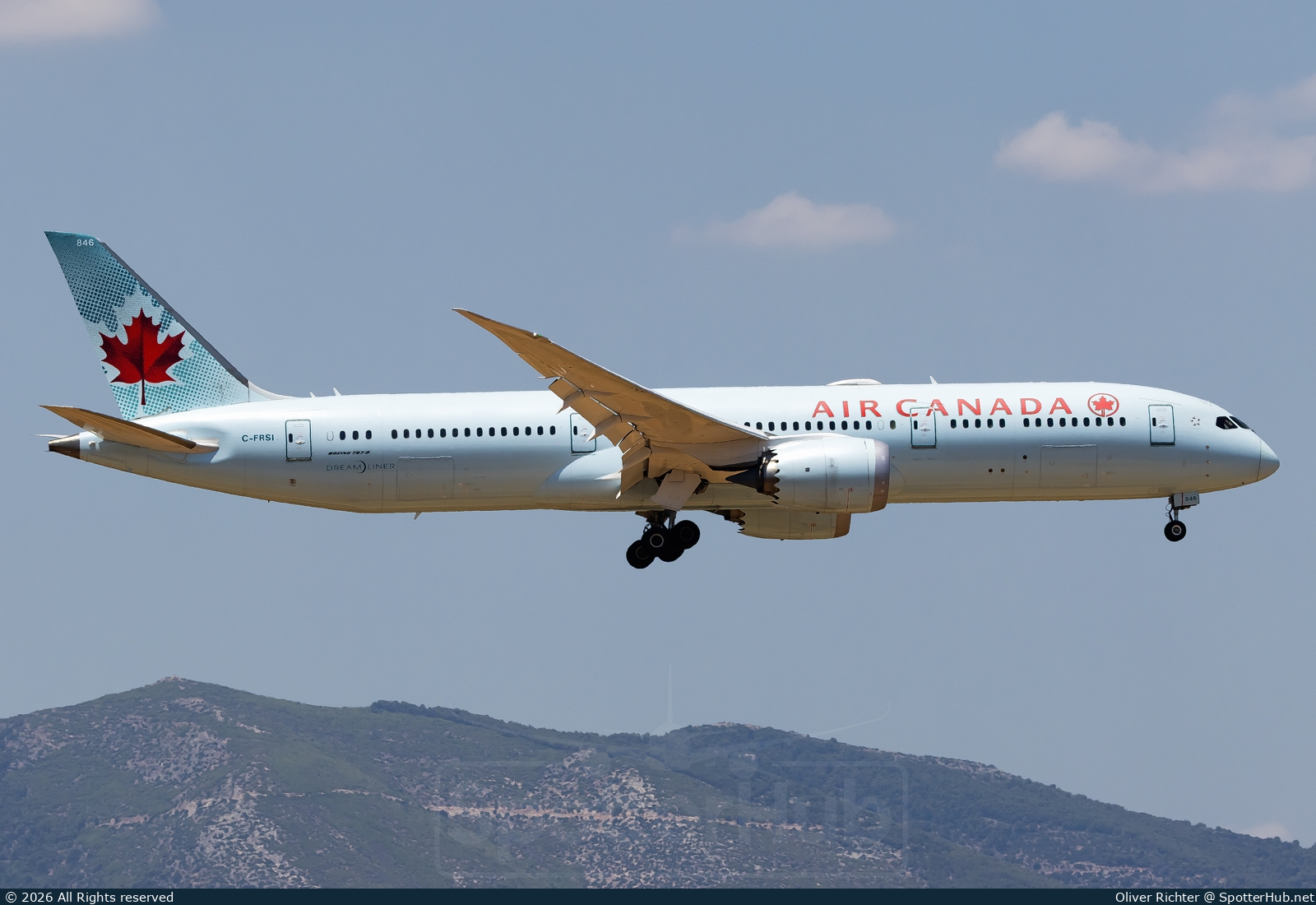 Photo of C-FRSI - Boeing 787-9 Dreamliner operated by Air Canada