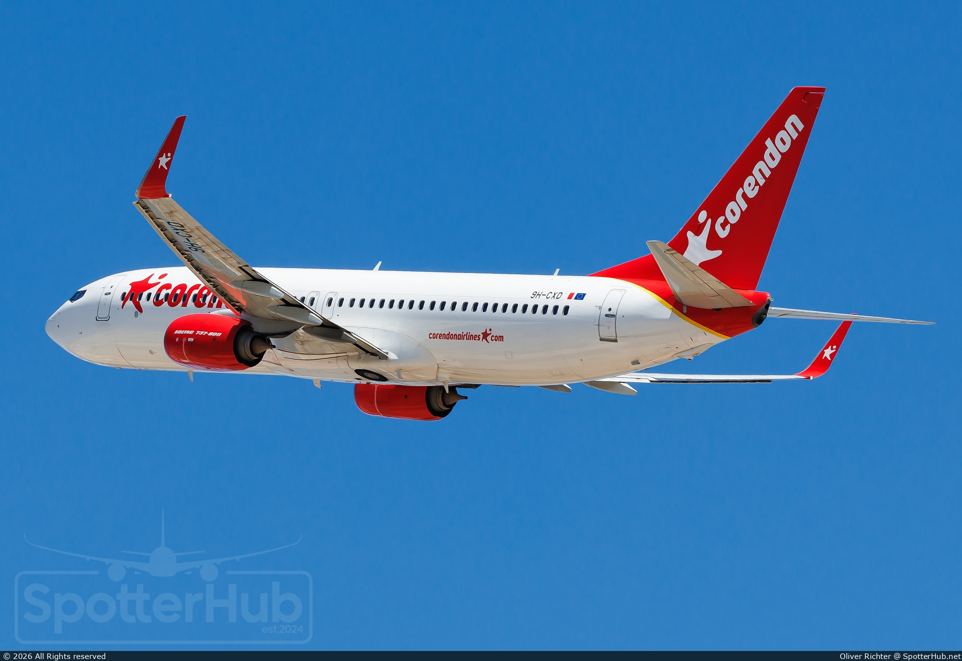 Photo of 9H-CXD - Boeing 737-8GP operated by Corendon Airlines Europe