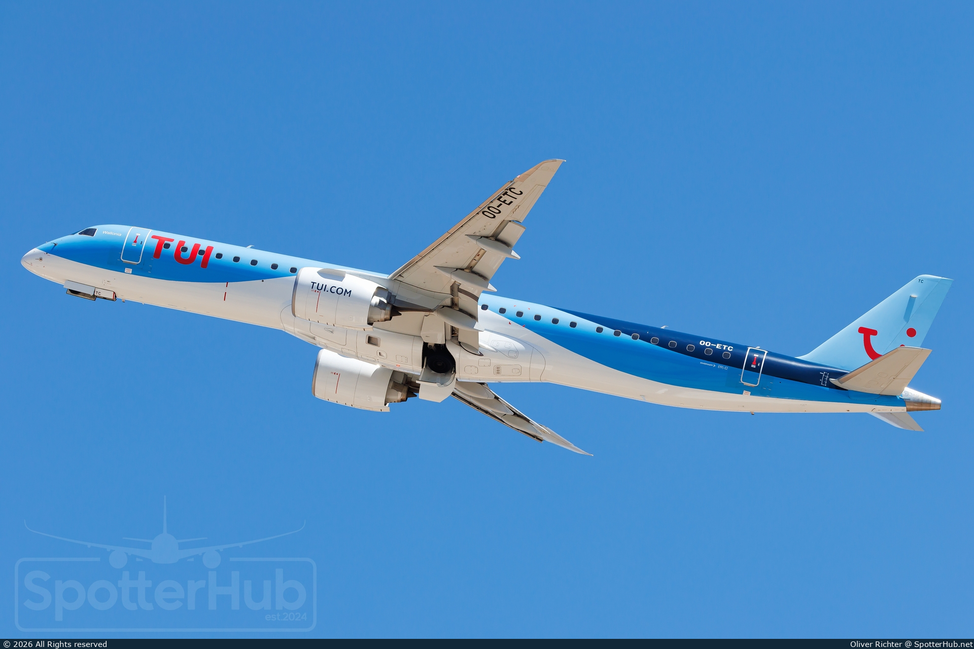 Photo of OO-ETC - Embraer ERJ-195-E2 operated by TUI Airlines Belgium