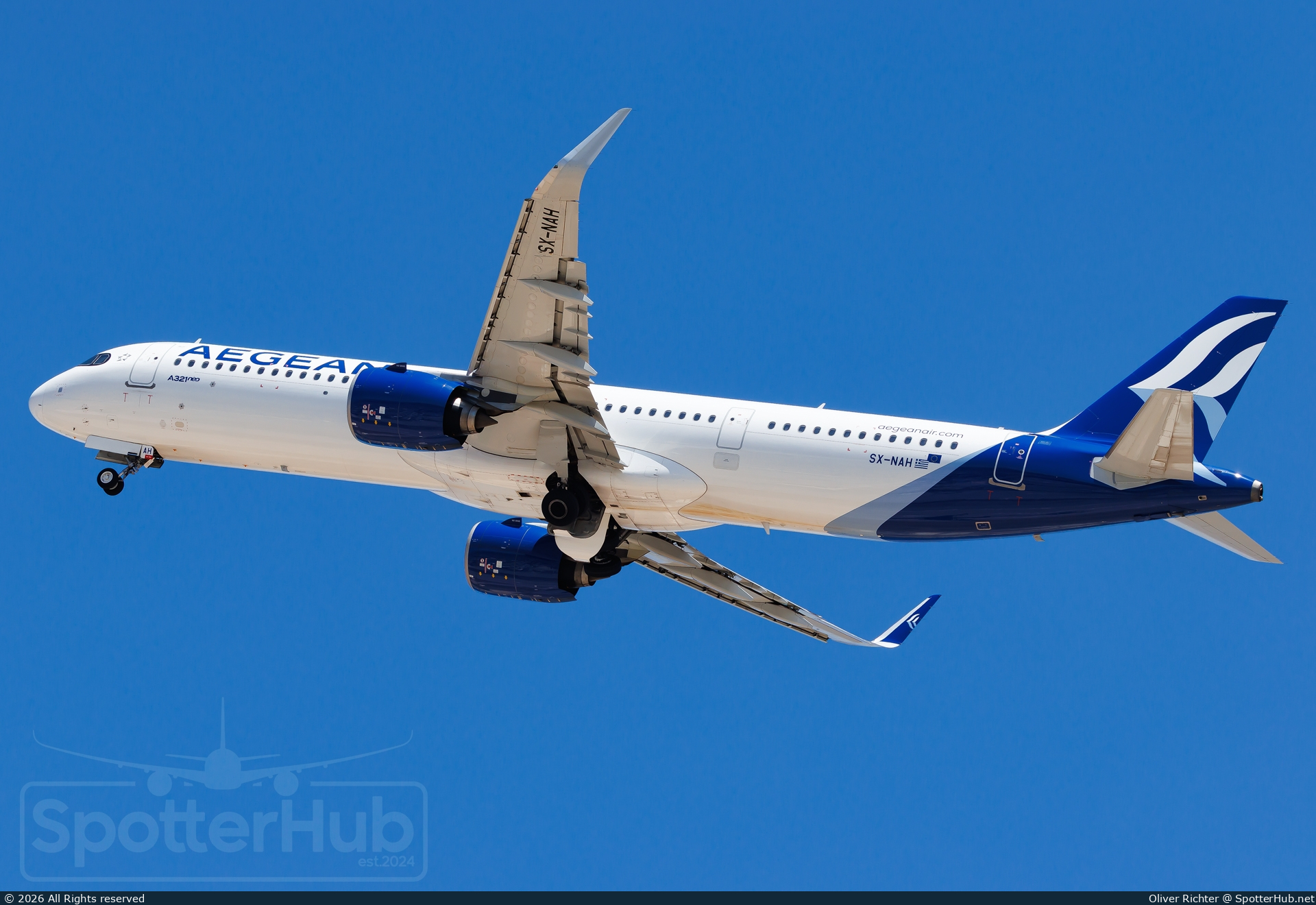 Photo of SX-NAH - Airbus A321-271NX operated by Aegean Airlines