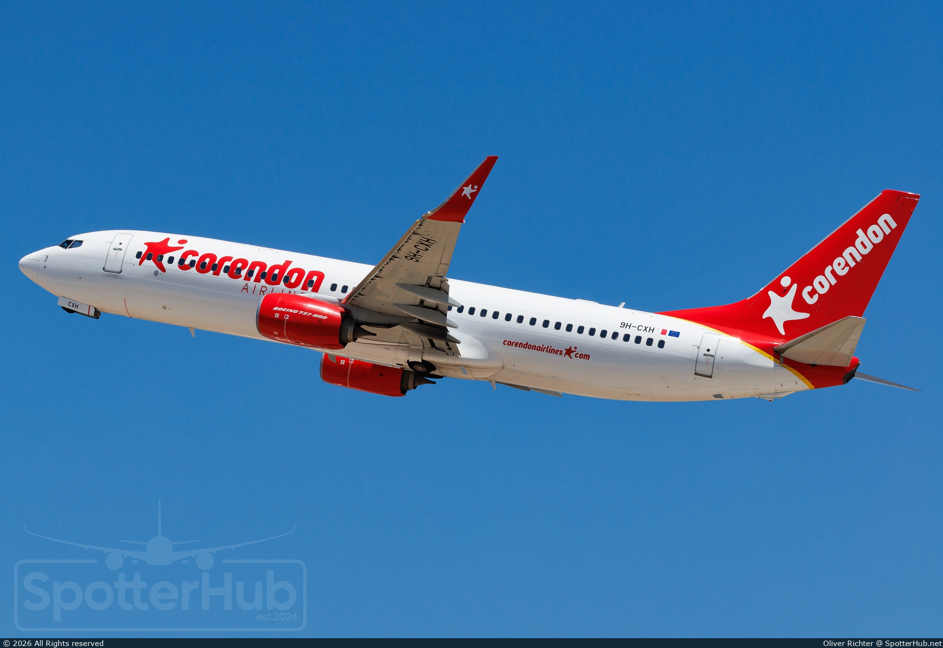 Photo of 9H-CXH - Boeing 737-8ME operated by Corendon Airlines Europe