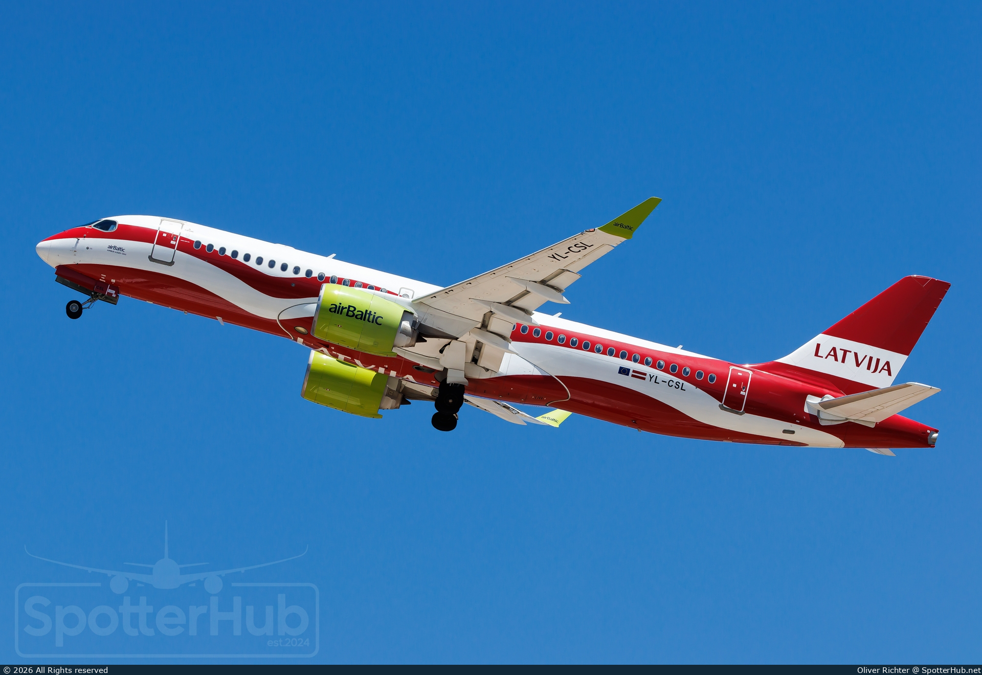 Photo of YL-CSL - Airbus A220-300 operated by airBaltic