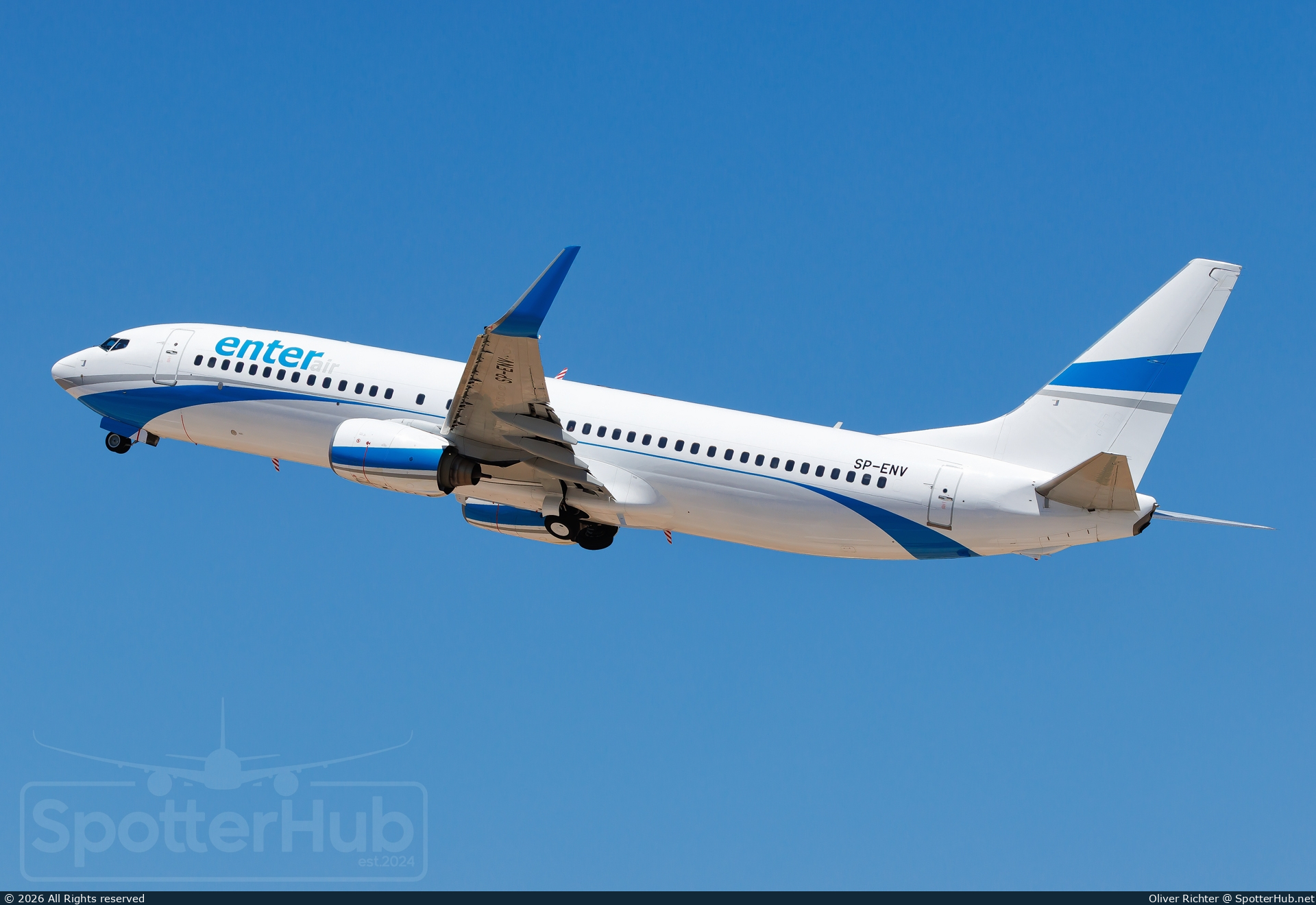 Photo of SP-ENV - Boeing 737-8BK operated by Enter Air