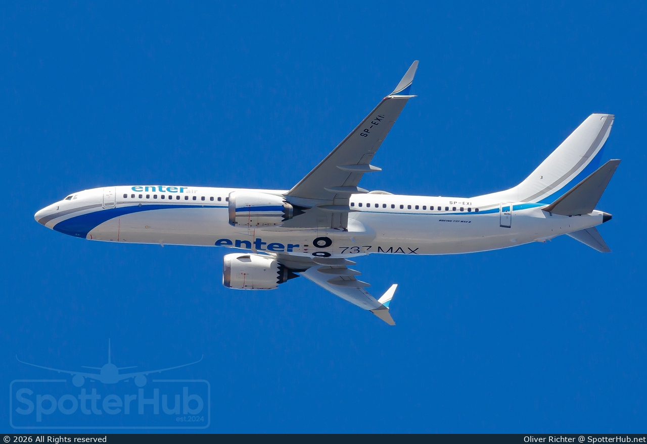 Photo of SP-EXI - Boeing 737 MAX 8 operated by Enter Air