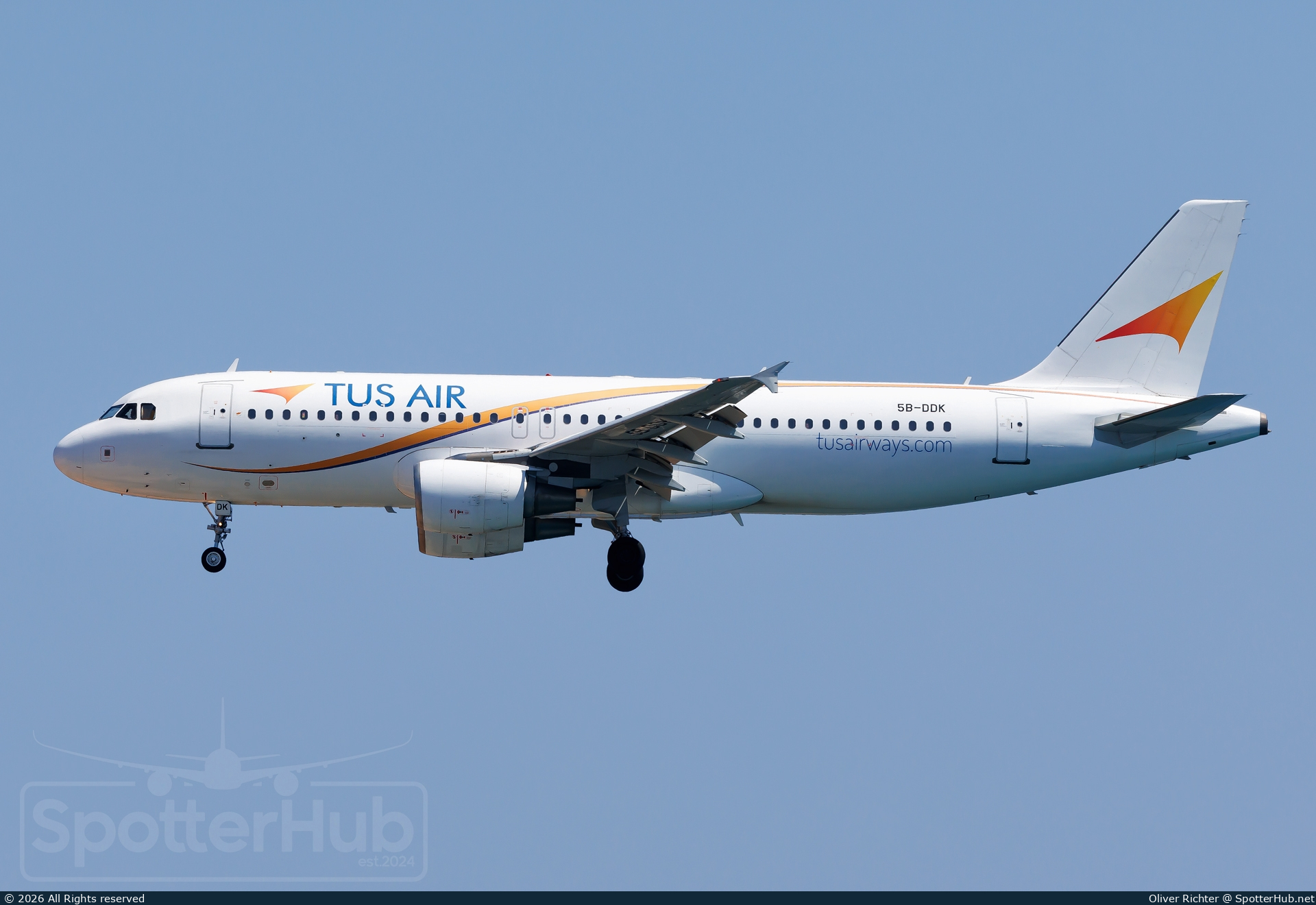 Photo of 5B-DDK - Airbus A320-214 operated by TUS Airways