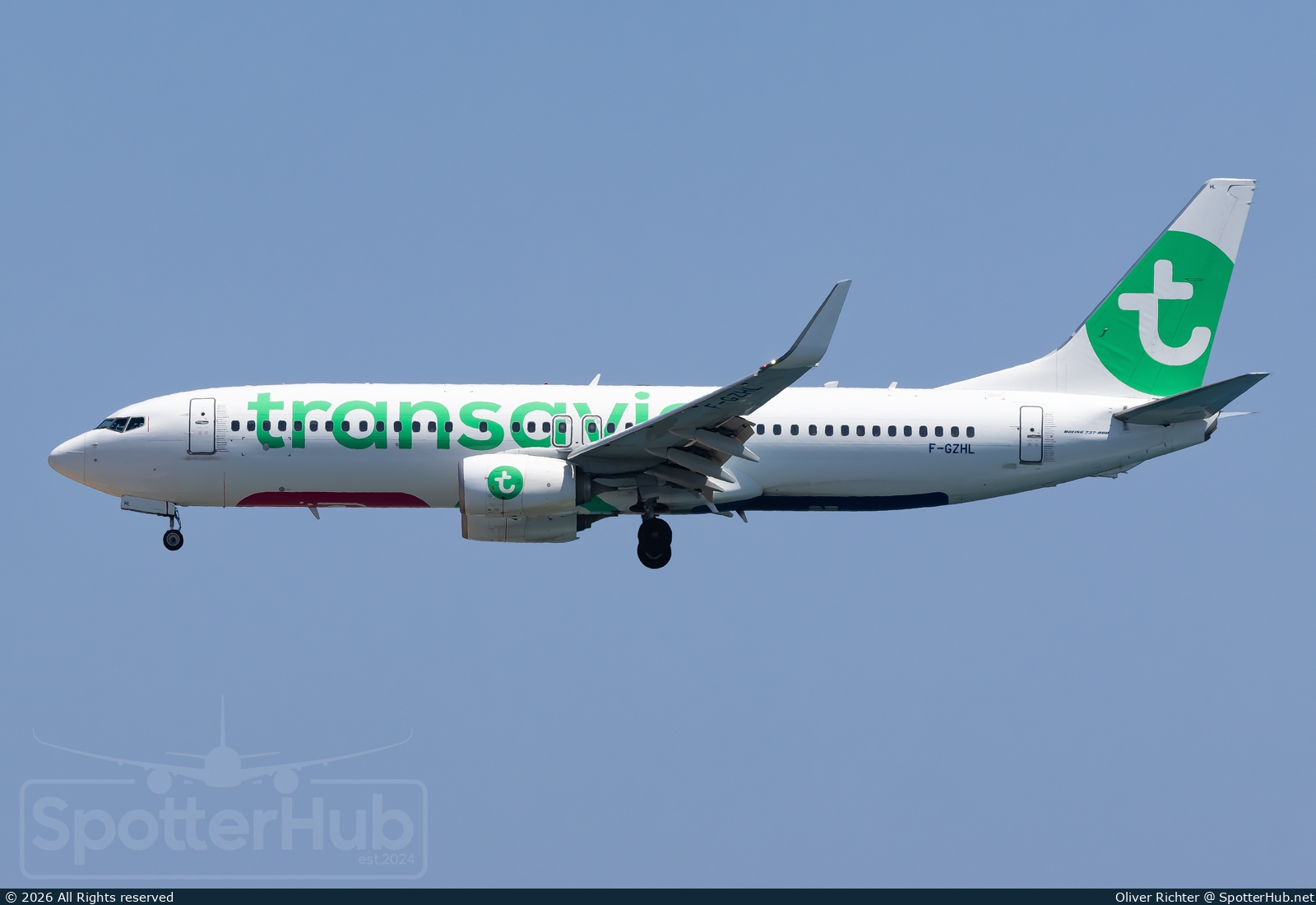 Photo of F-GZHL - Boeing 737-8K2 operated by Transavia France