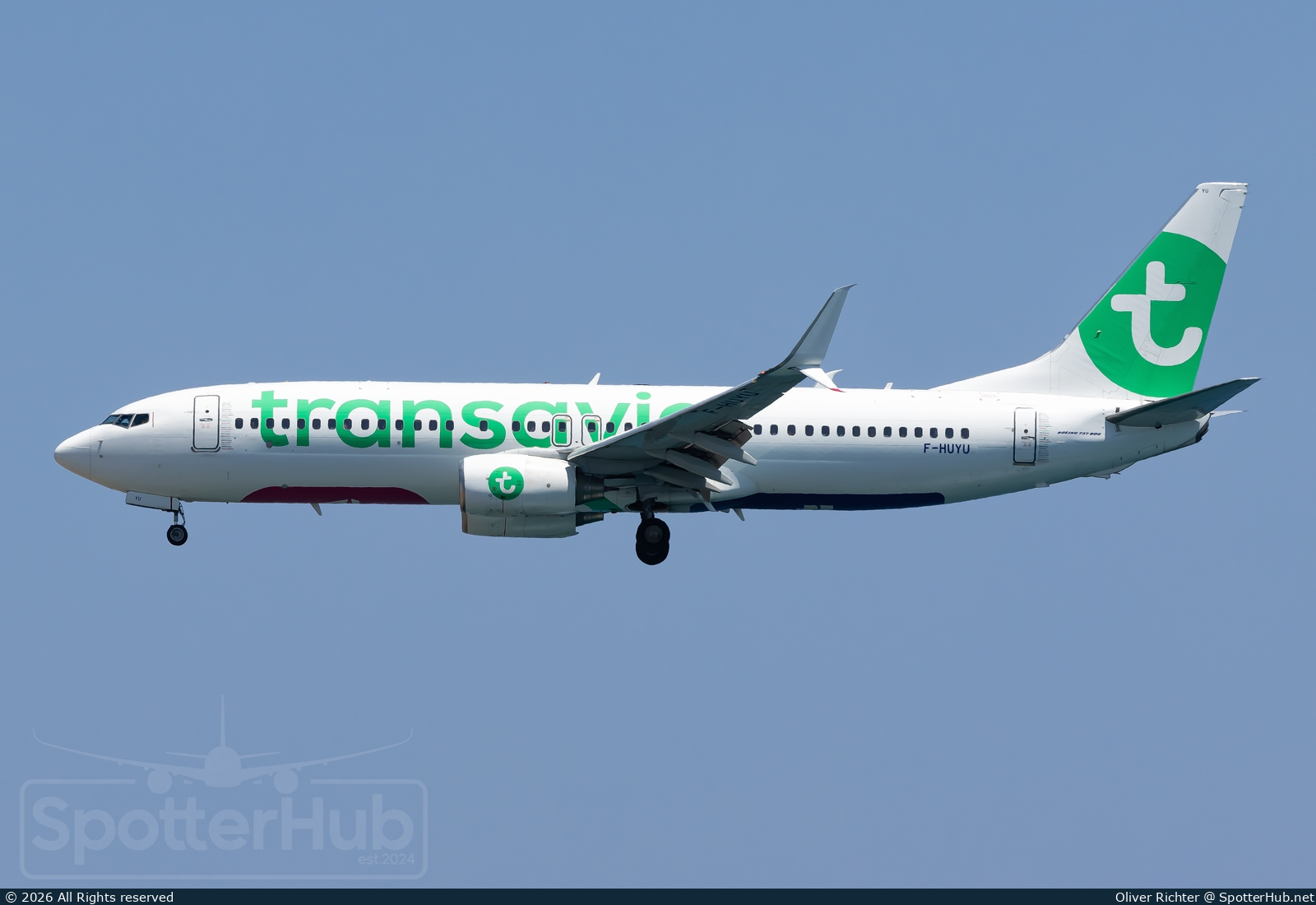 Photo of F-HUYU - Boeing 737-86N operated by Transavia France