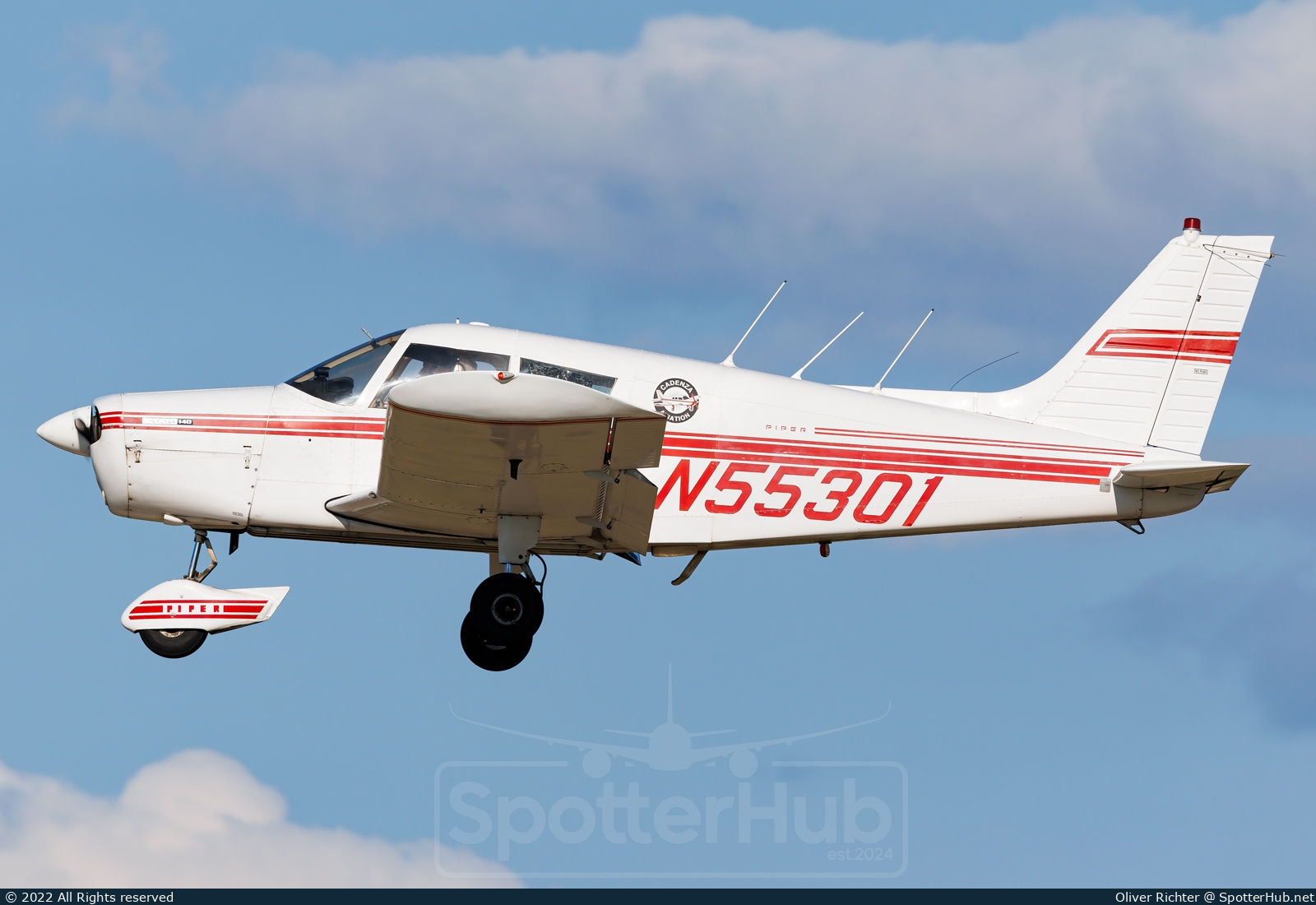 Photo of N55301 - Piper PA-28-140 Cherokee C operated by Cadenza Aviation