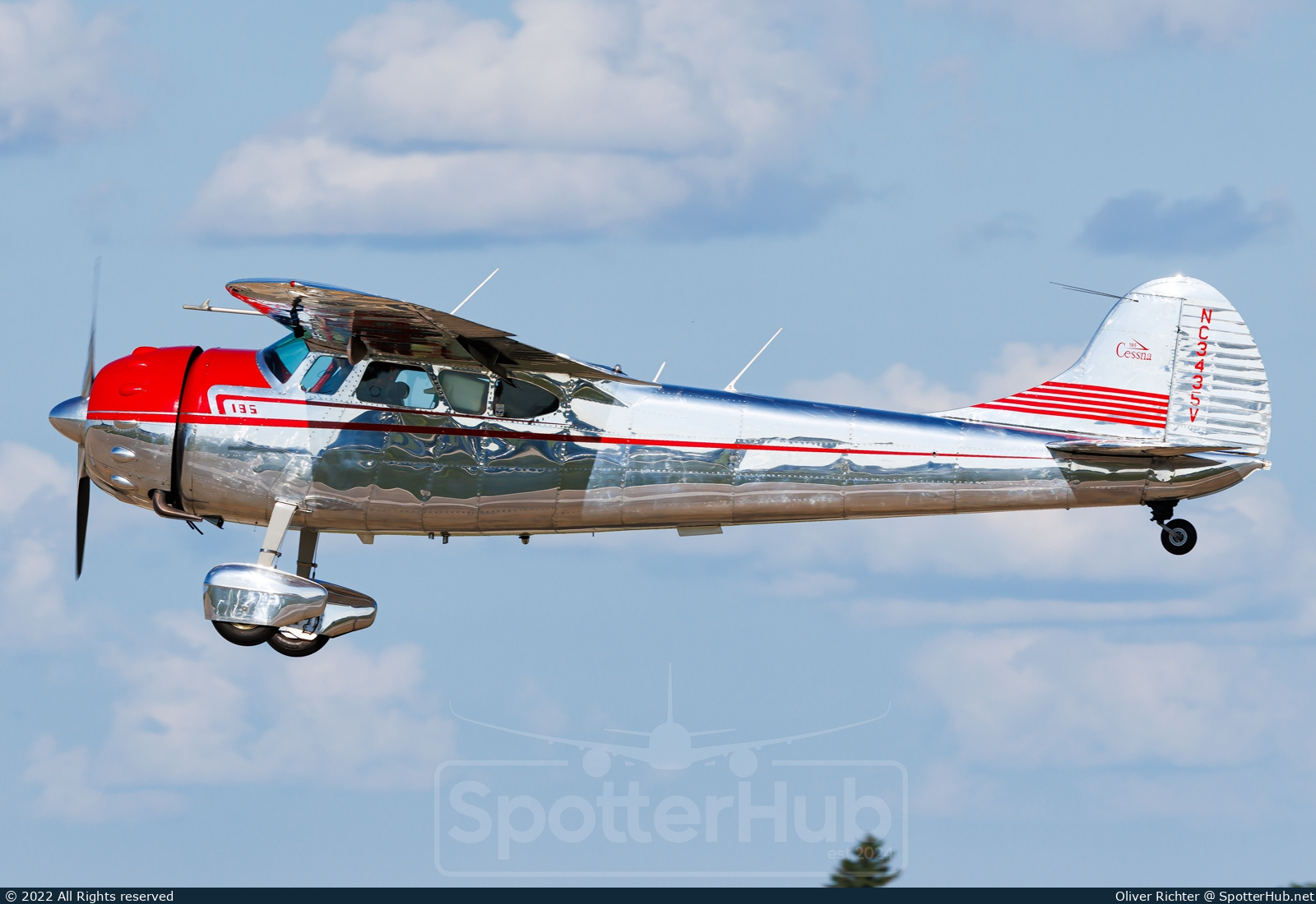 Photo of NC3435V - Cessna 195 operated by Private