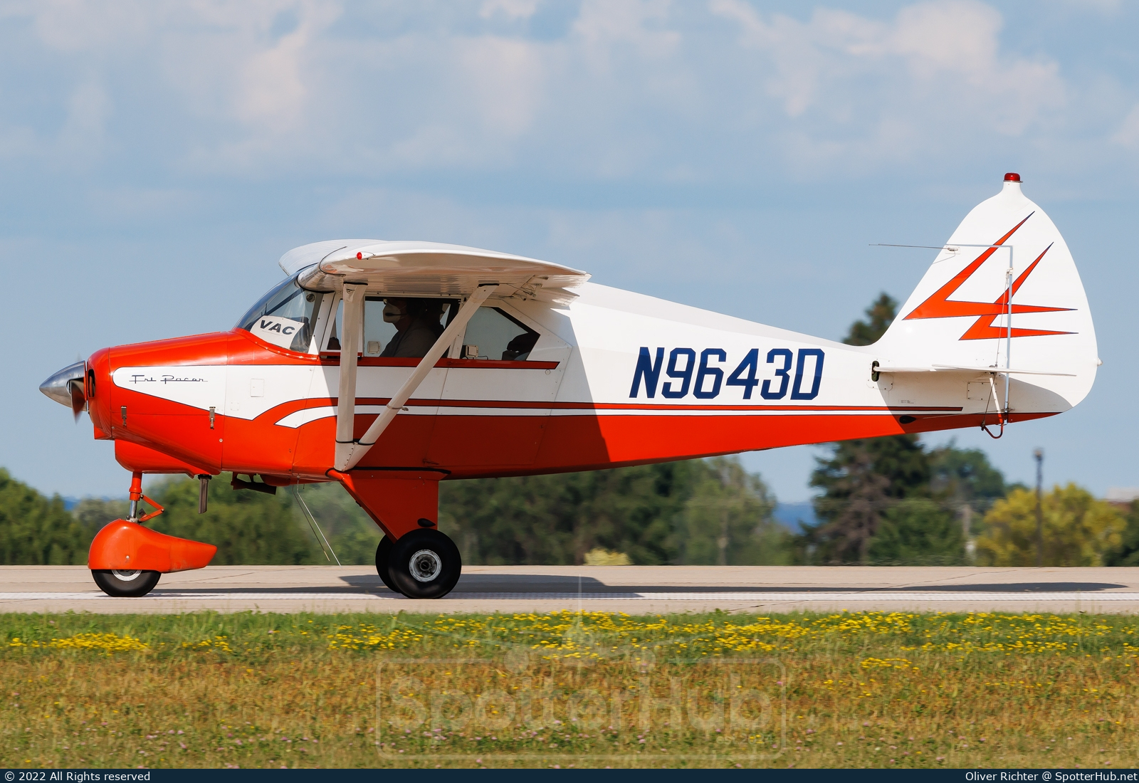 Photo of N9643D - Piper PA-22-150 Tri-Pacer operated by Private