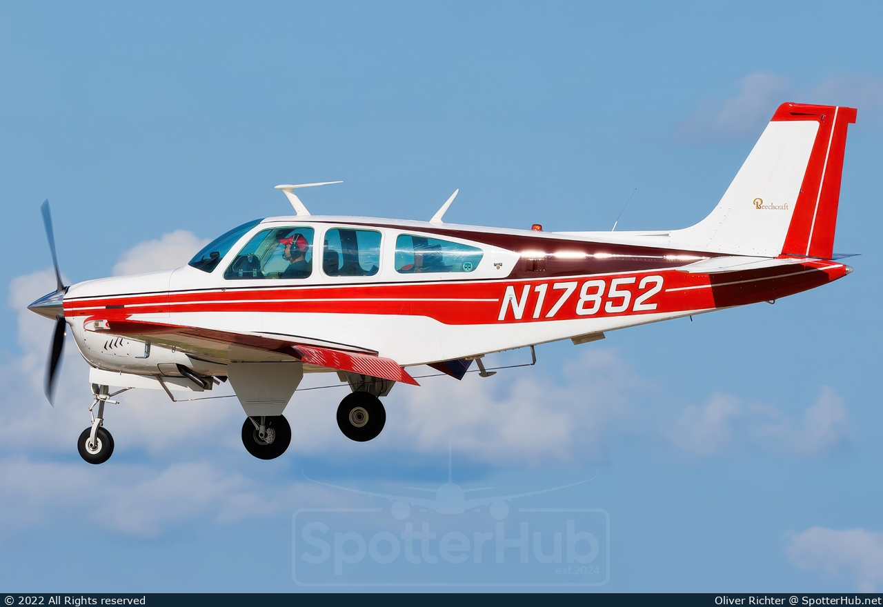 Photo of N17852 - Beechcraft F33A Bonanza operated by Private