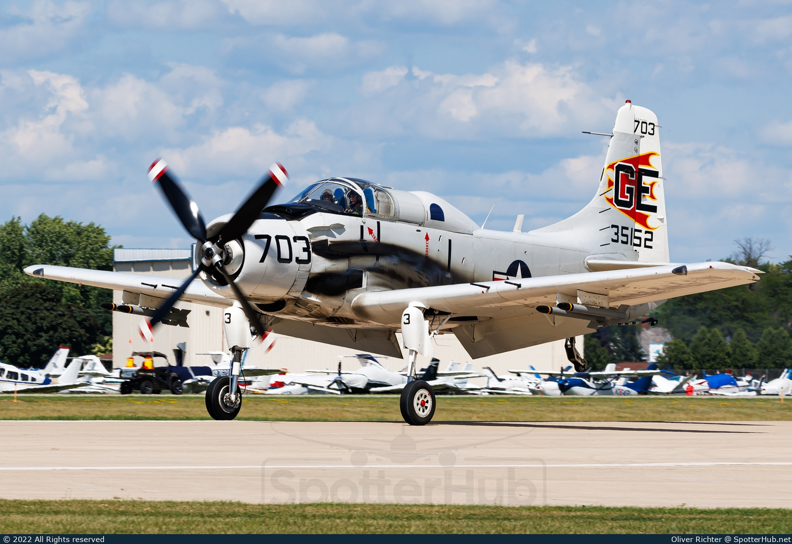 Photo of N65164 - Douglas EA-1E Skyraider operated by Cavanaugh Flight Museum