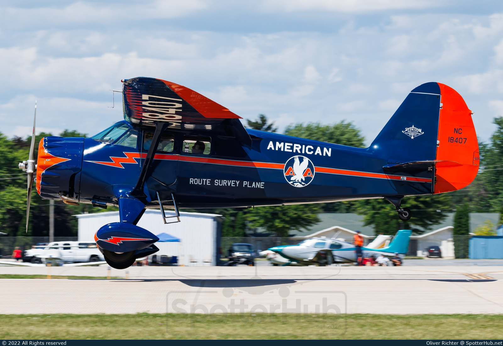 Photo of NC18407 - Stinson Reliant SR-9C operated by Private