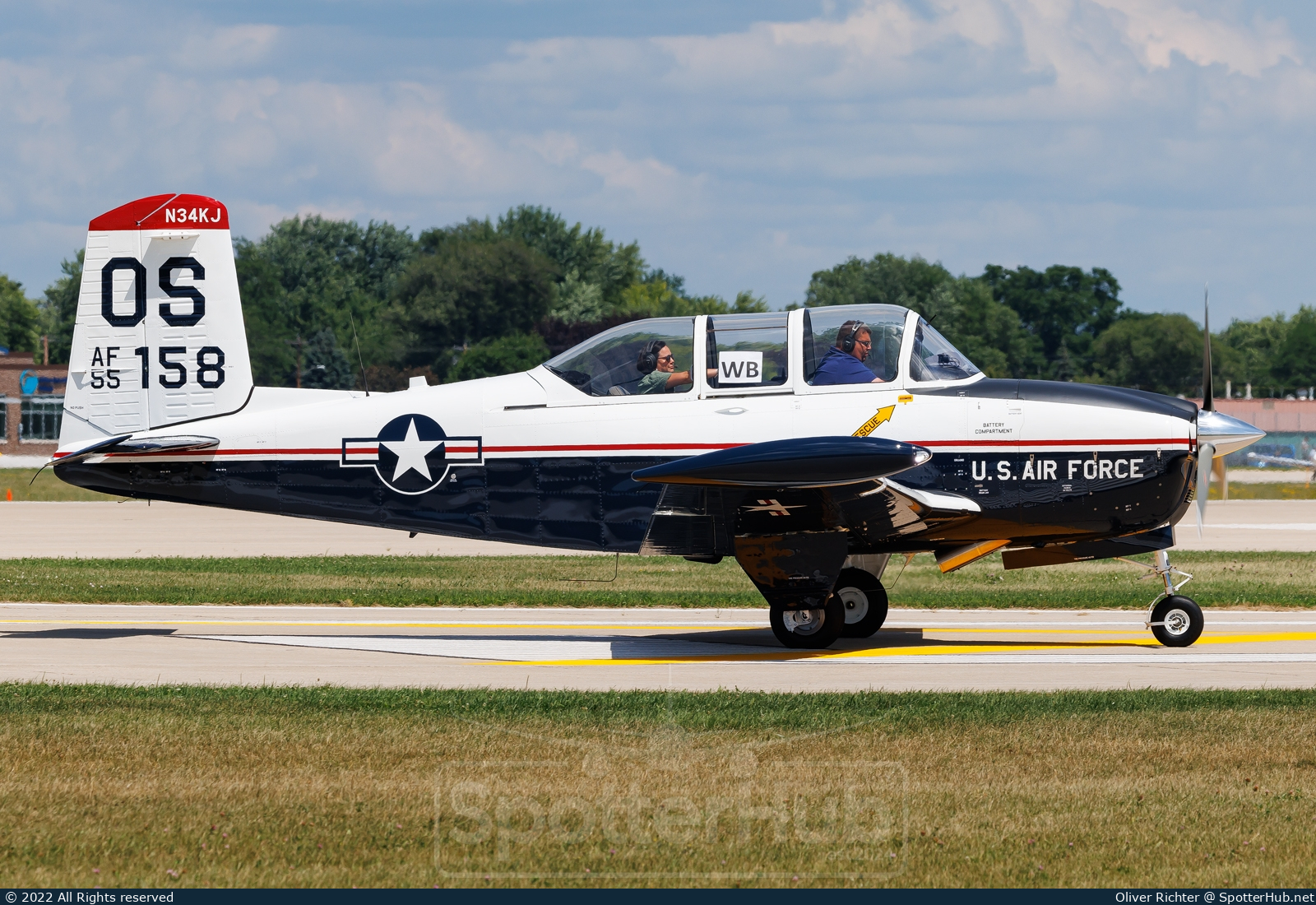 Photo of N34KJ - Beechcraft T-34A Mentor operated by Private