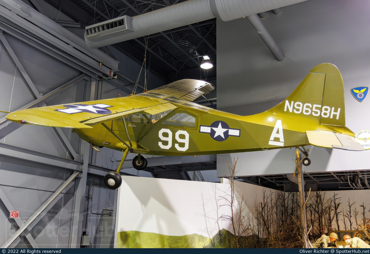 Photo of N9658H - Stinson L-5E Sentinel operated by EAA Experimental Aircraft Association