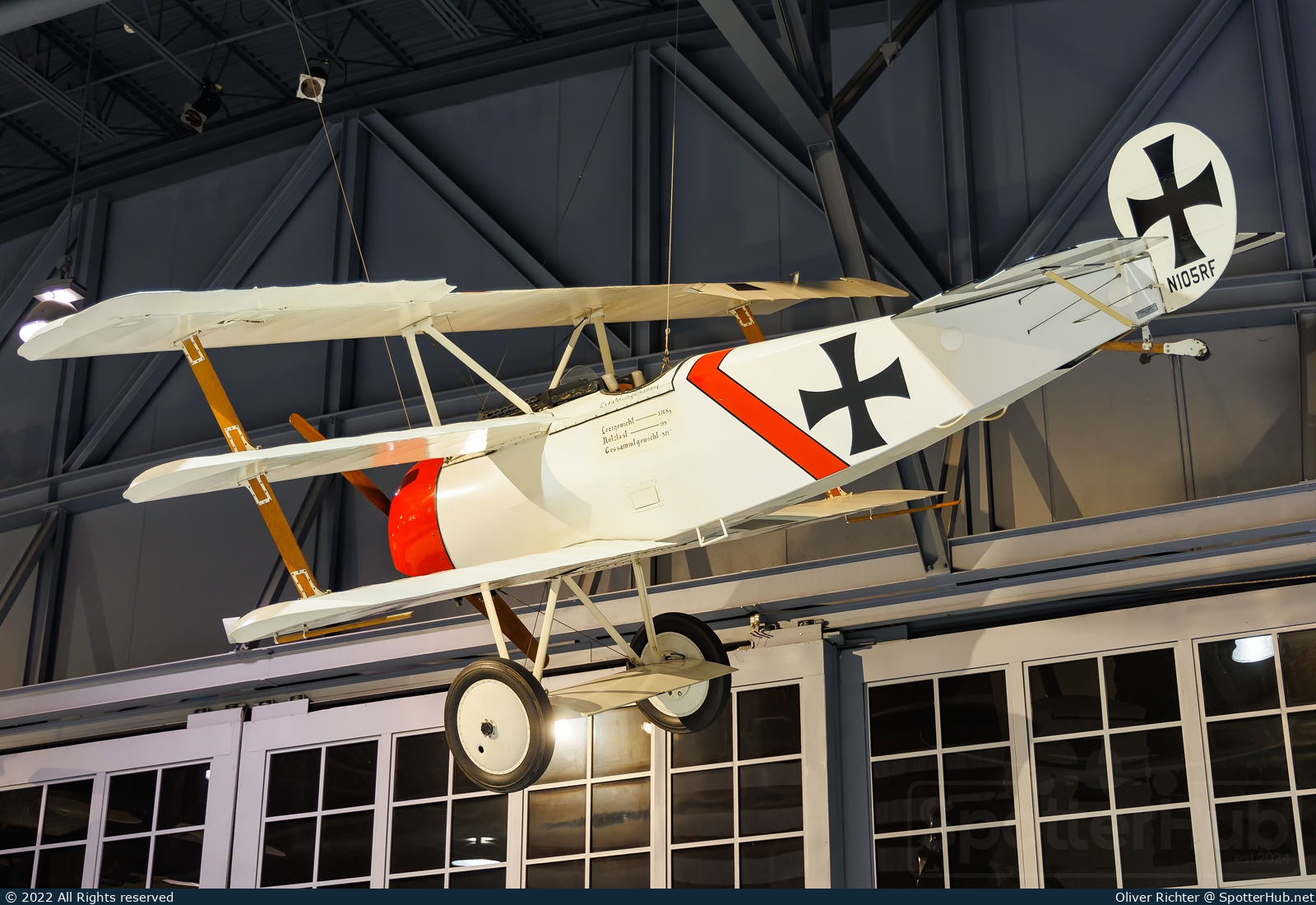 Photo of N105RF - Fokker DR.1 [Replica] operated by EAA Experimental Aircraft Association