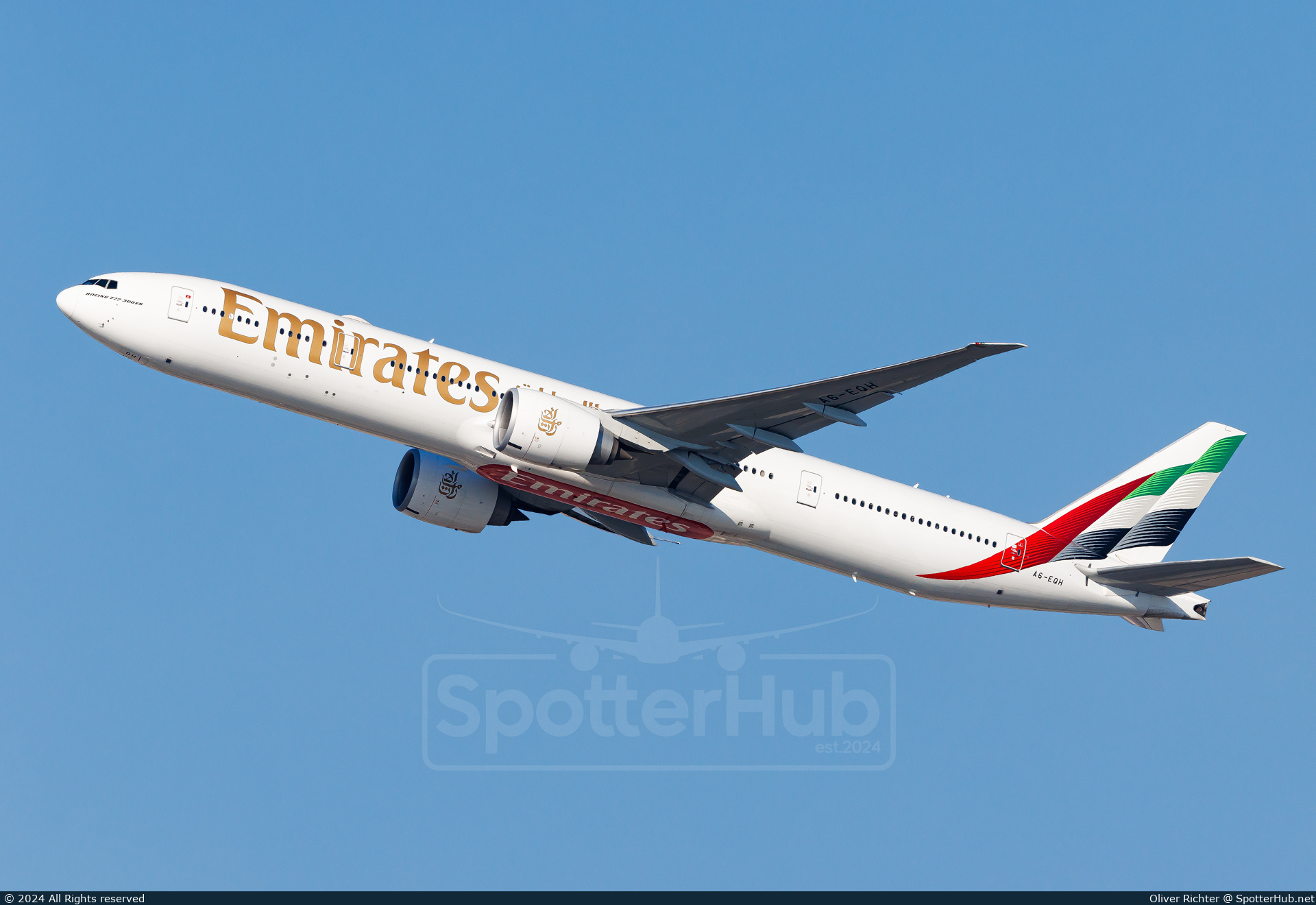 Photo of A6-EQH - Boeing 777-31H(ER) operated by Emirates