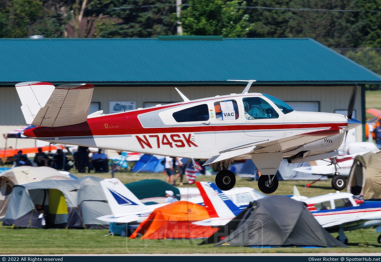 Photo of N74SK - Beechcraft V35 Bonanza operated by Private