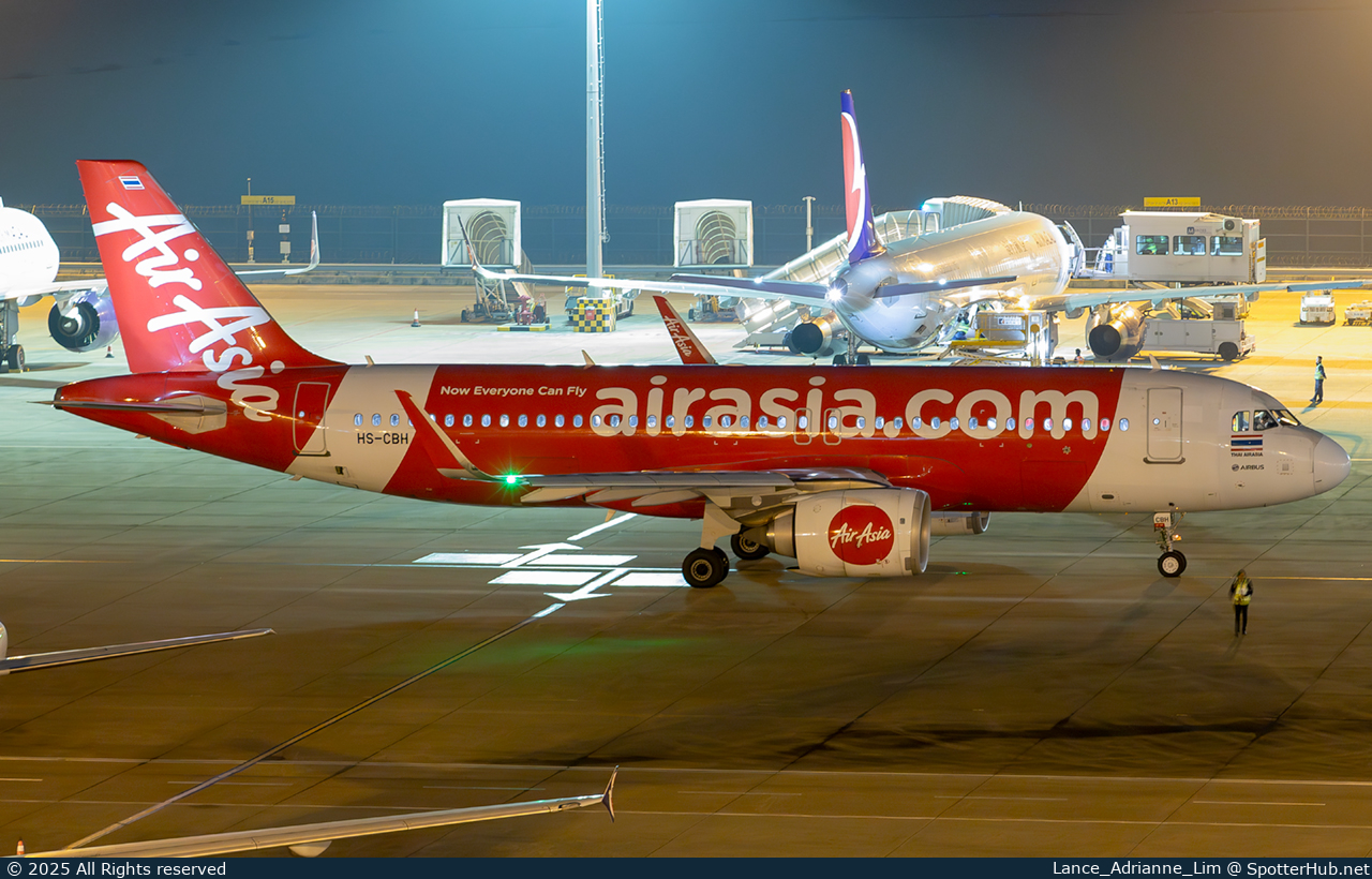 Photo of HS-CBH - Airbus A320-251N operated by Thai AirAsia