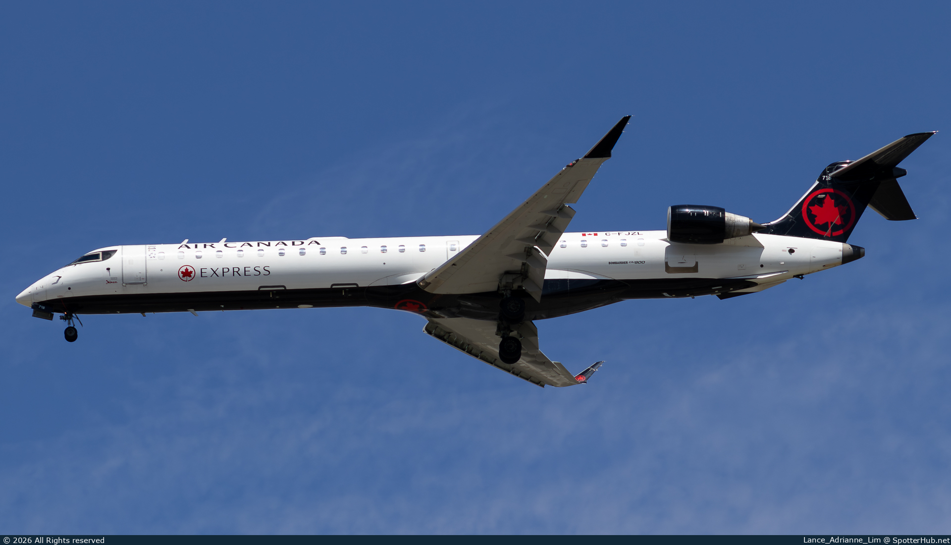 Photo of C-FJZL - Bombardier CRJ-900LR operated by Air Canada Express (opb Jazz Air)