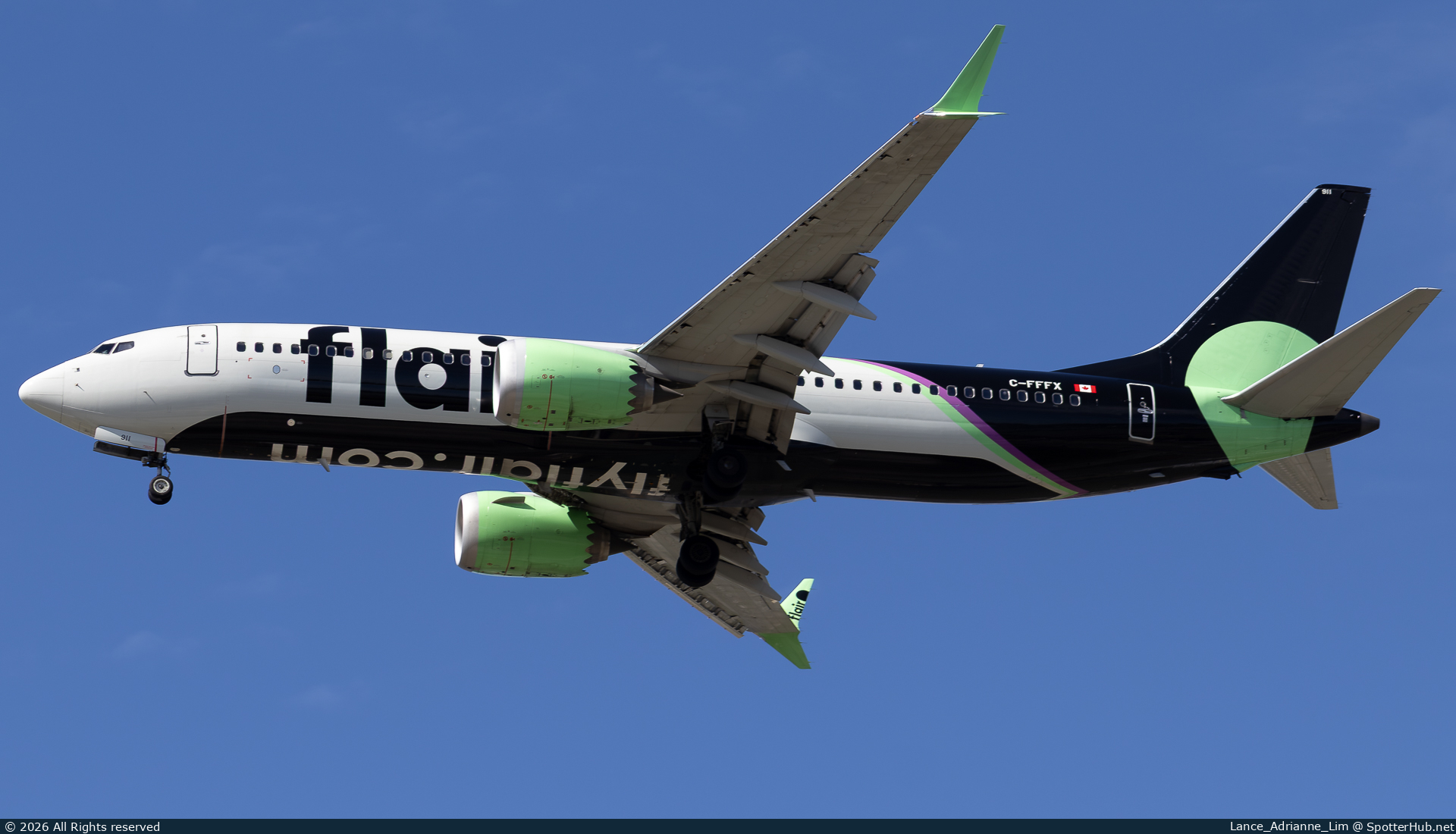 Photo of C-FFFX - Boeing 737 MAX 8 operated by Flair Airlines