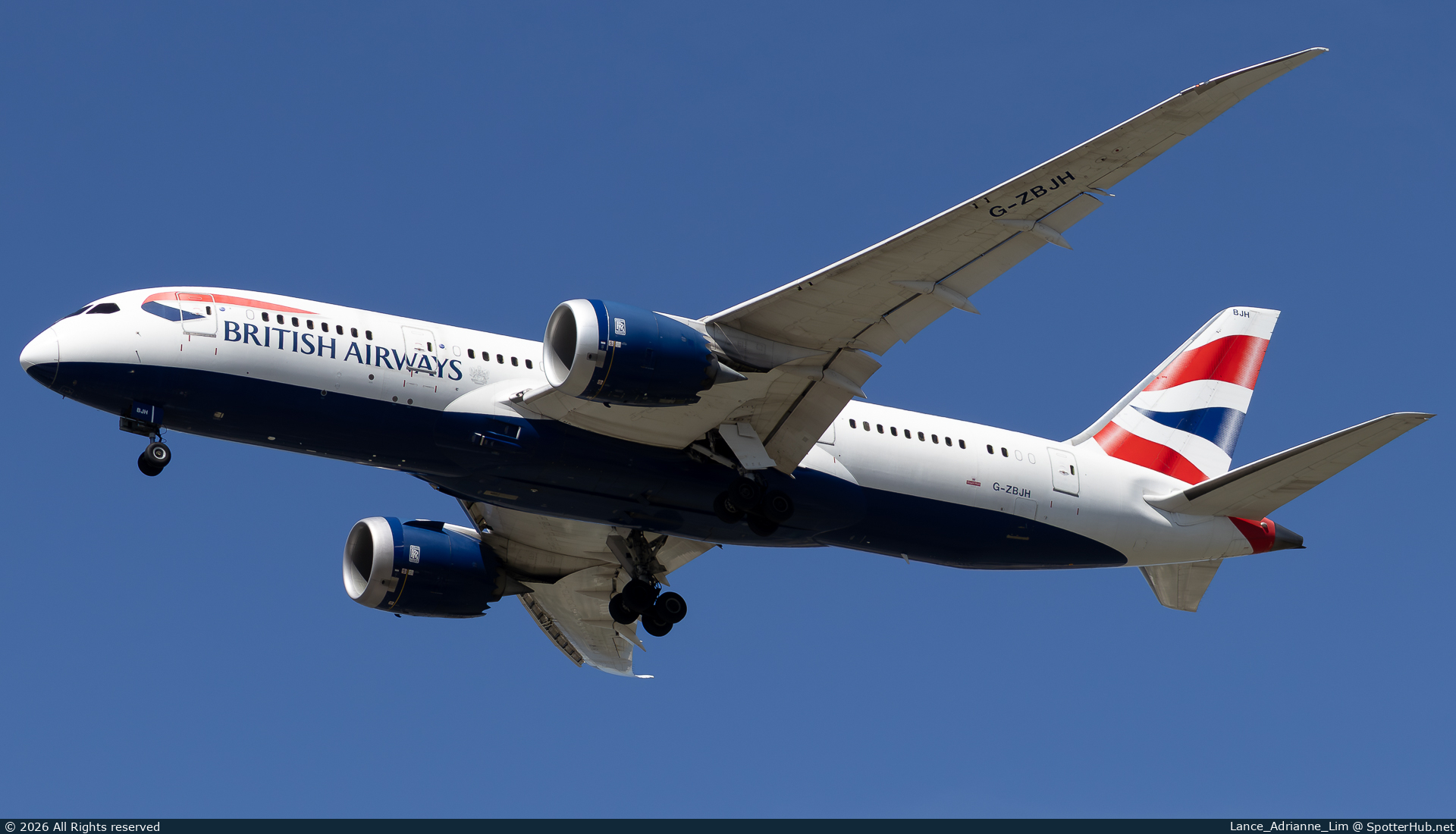 Photo of G-ZBJH - Boeing 787-8 Dreamliner operated by British Airways