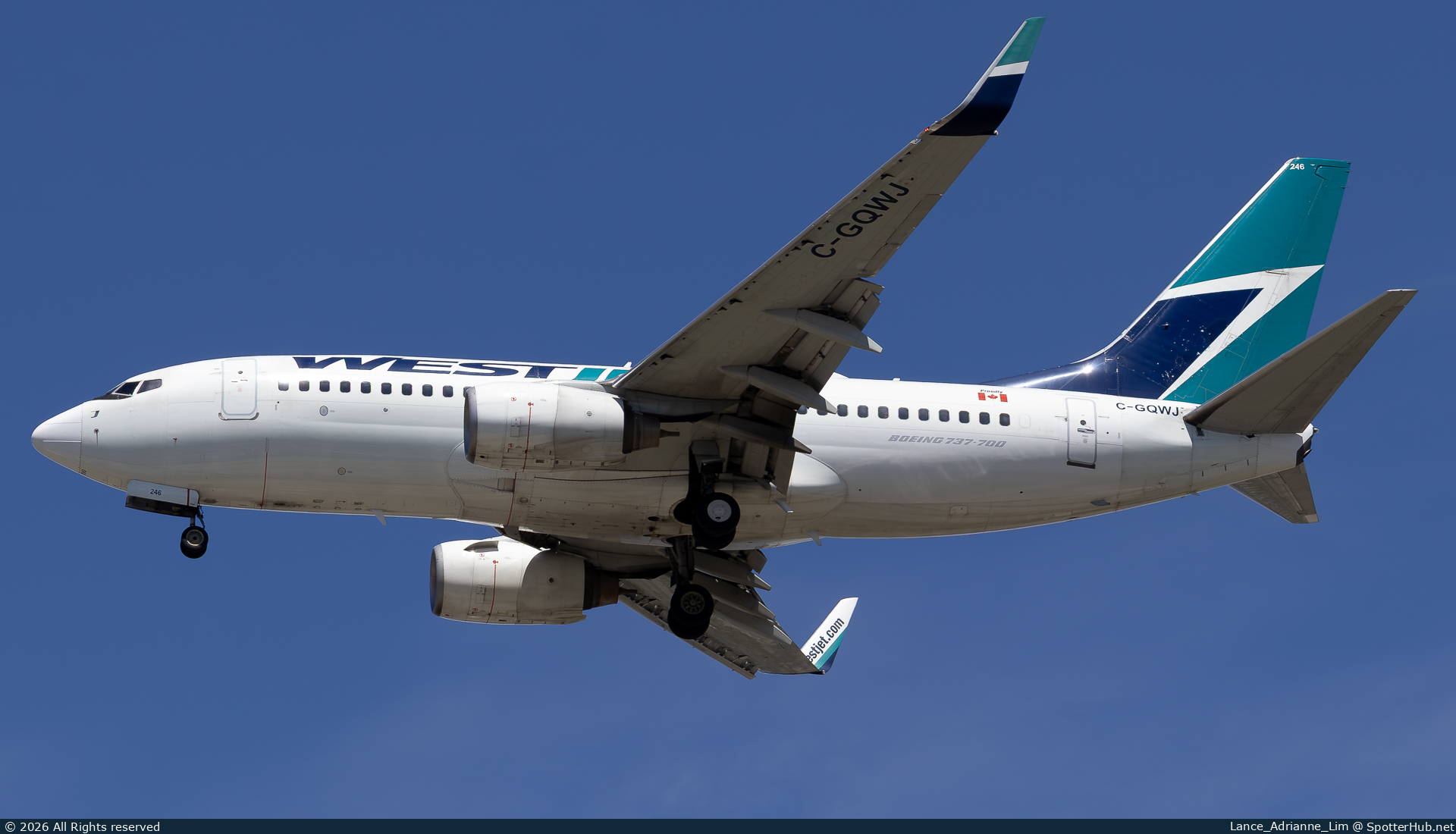 Photo of C-GQWJ - Boeing 737-7CT operated by WestJet Airlines
