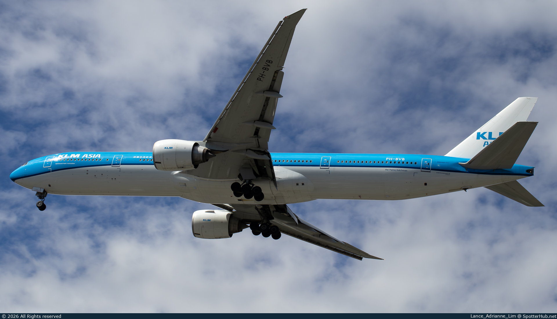 Photo of PH-BVB - Boeing 777-306(ER) operated by KLM Asia
