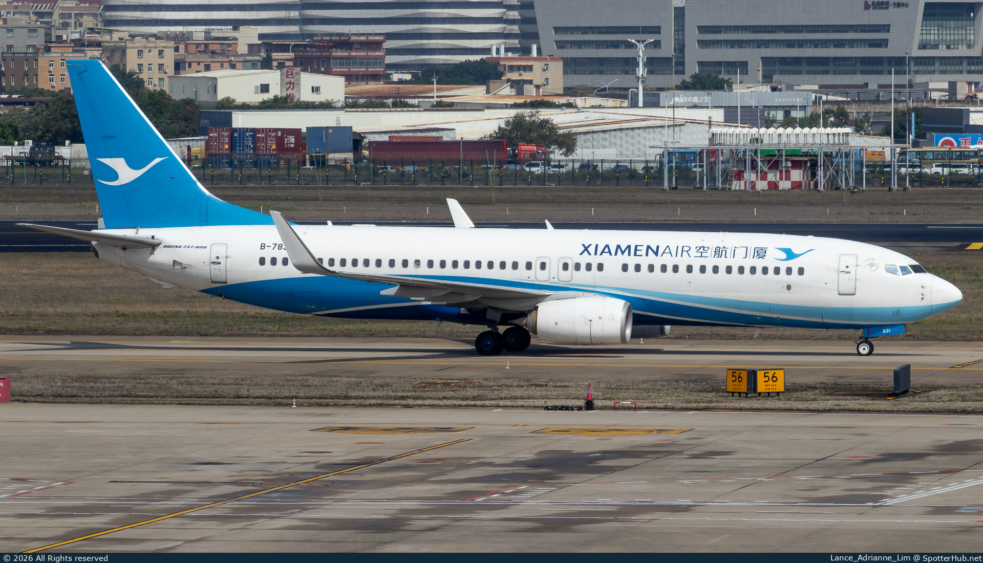 Photo of B-7831 - Boeing 737-85C operated by Xiamen Airlines