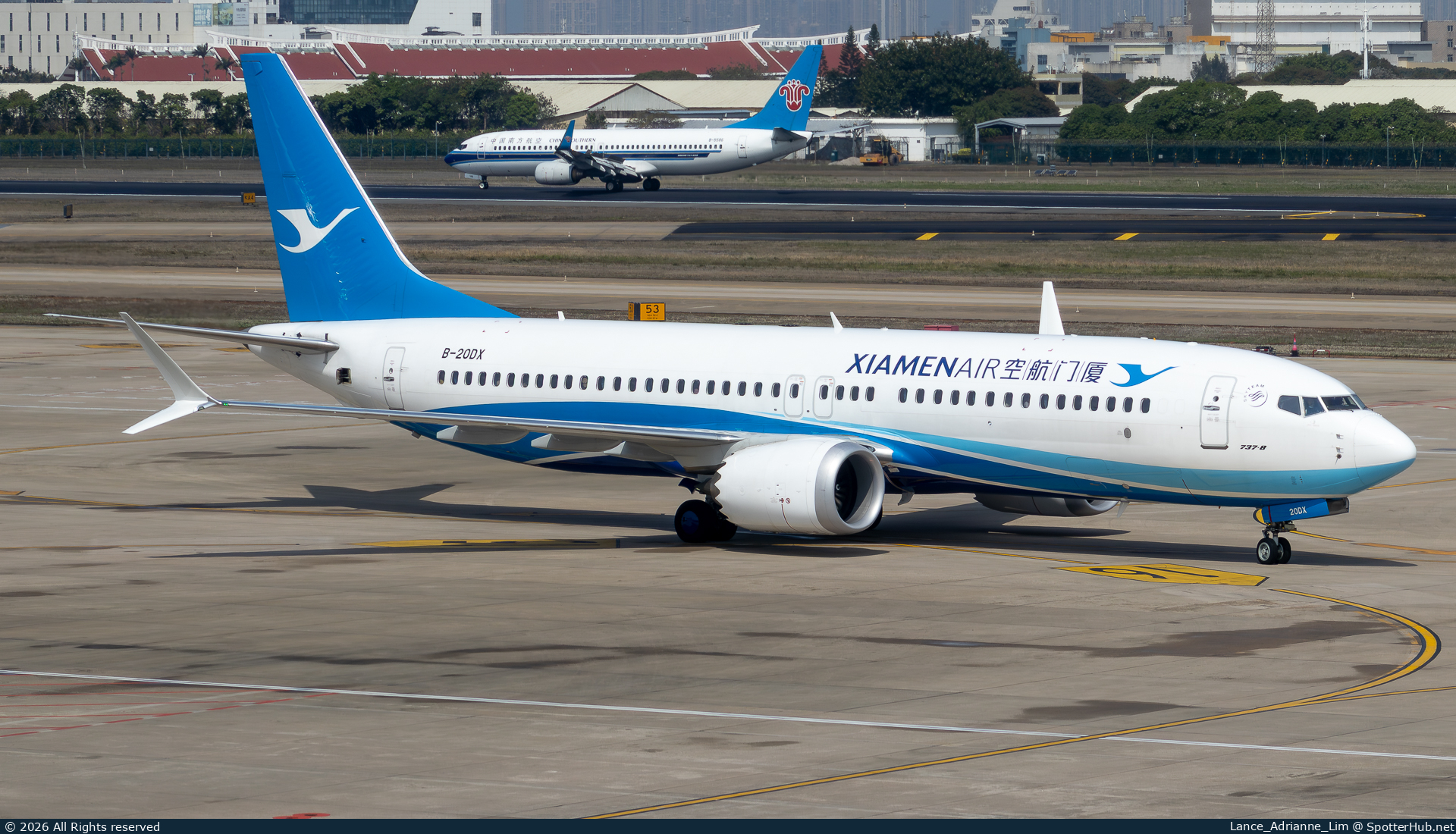 Photo of B-20DX - Boeing 737 MAX 8 operated by Xiamen Airlines