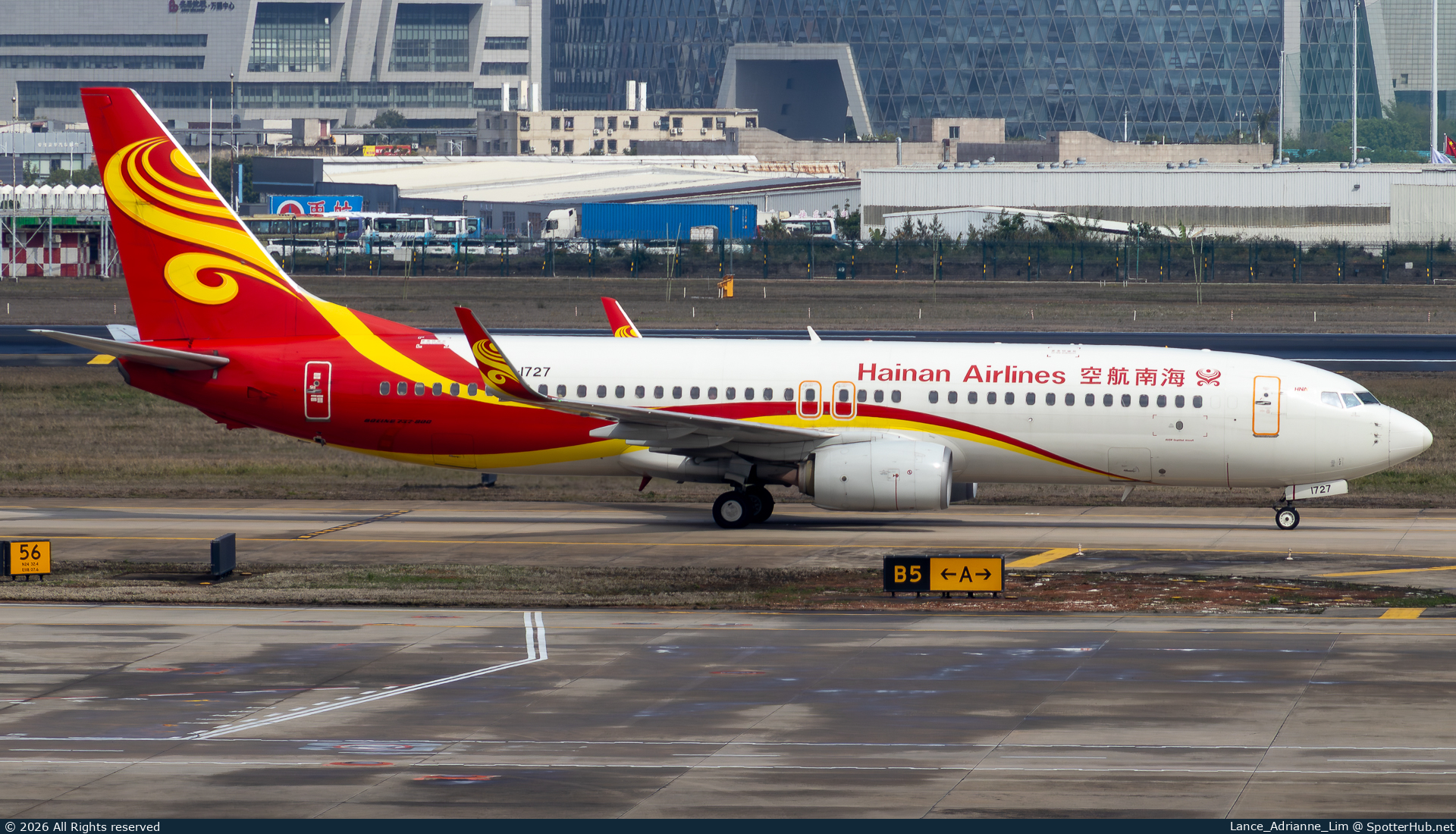 Photo of B-1727 - Boeing 737-84P operated by Hainan Airlines