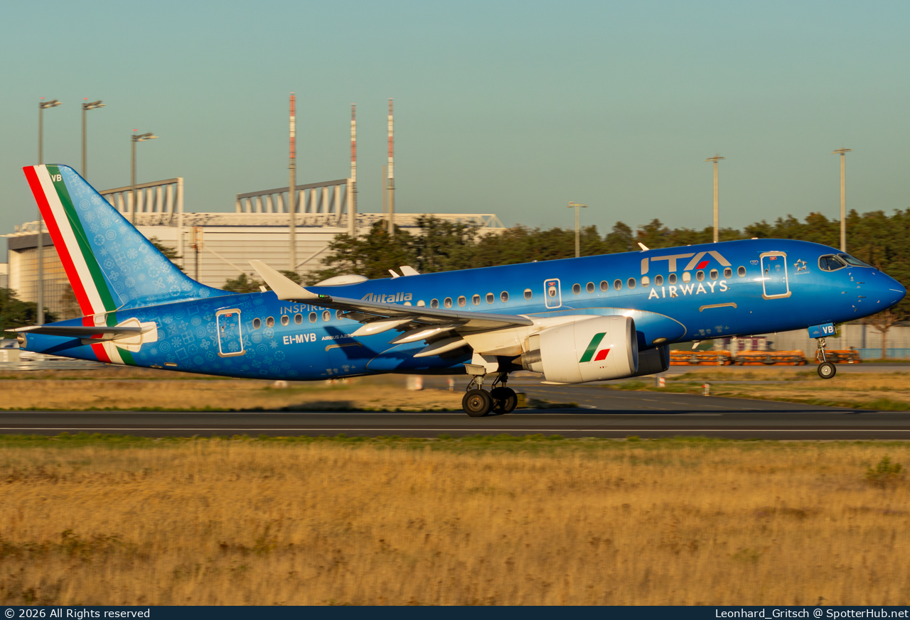 Photo of EI-MVB - Airbus A220-100 operated by ITA Airways