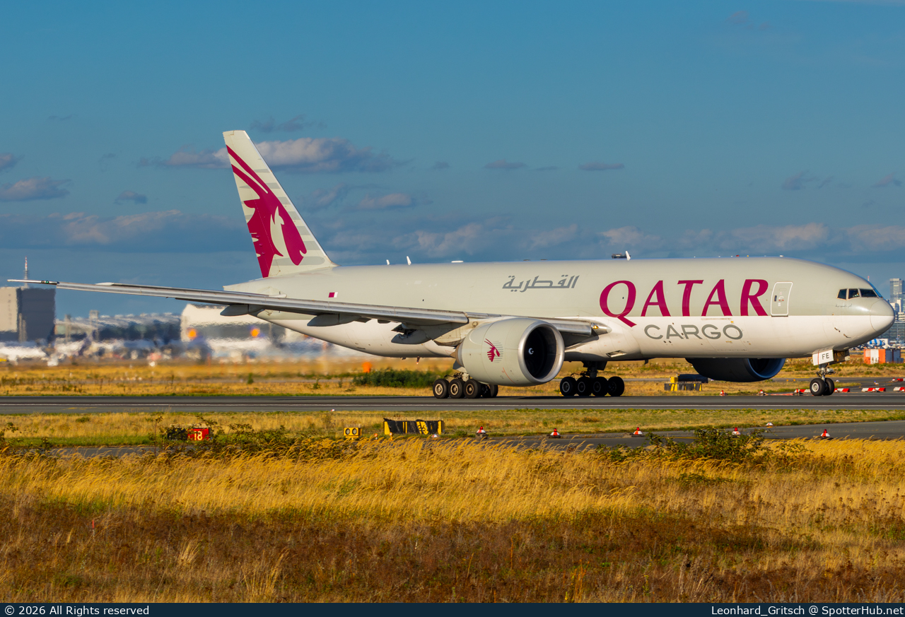 Photo of A7-BFE - Boeing 777-FDZ operated by Qatar Airways Cargo