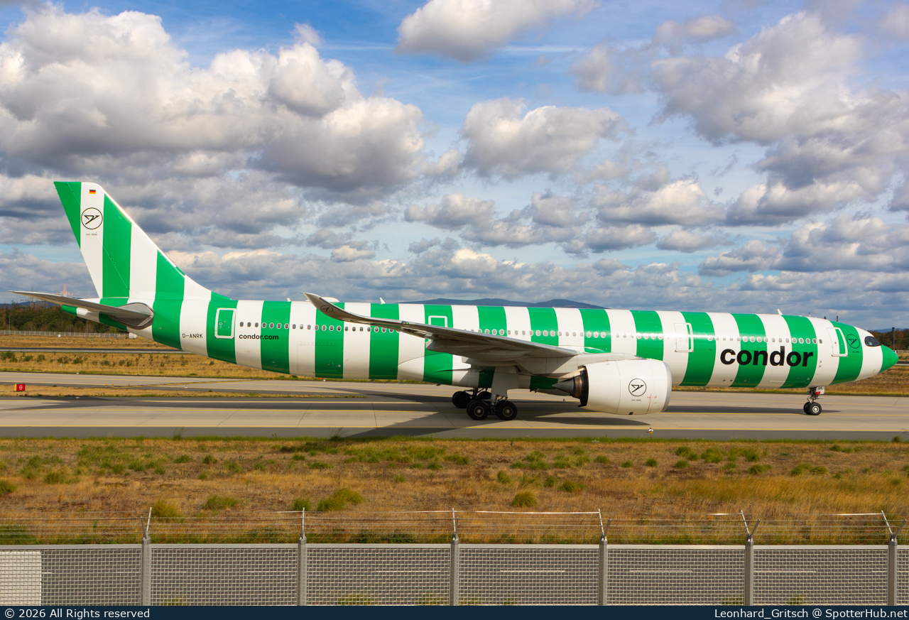 Photo of D-ANRK - Airbus A330-941 operated by Condor