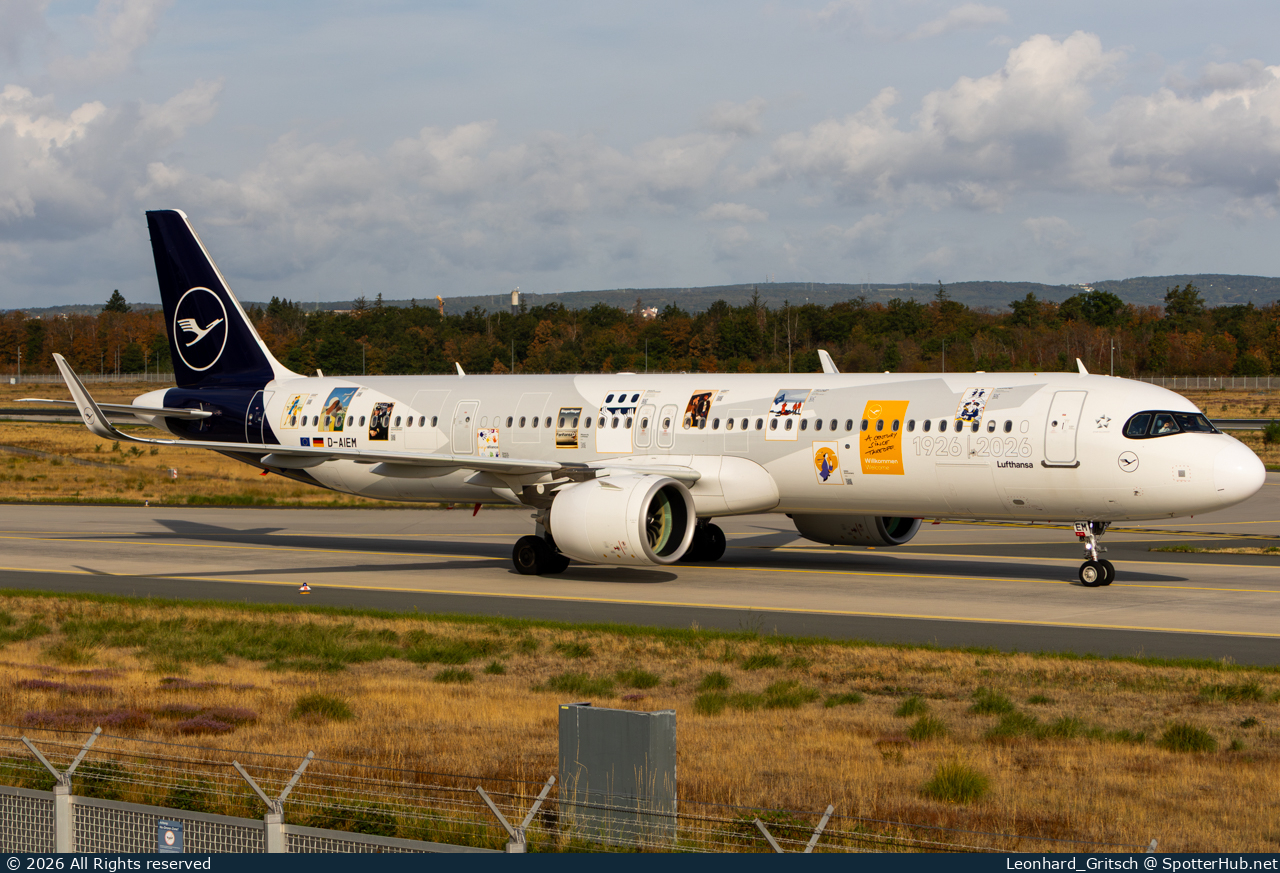 Photo of D-AIEH - Airbus A321-271NX operated by Lufthansa
