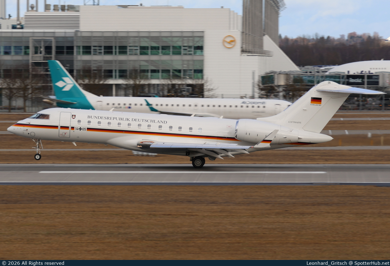Photo of 14+05 - Bombardier Global 6000 operated by German Air Force