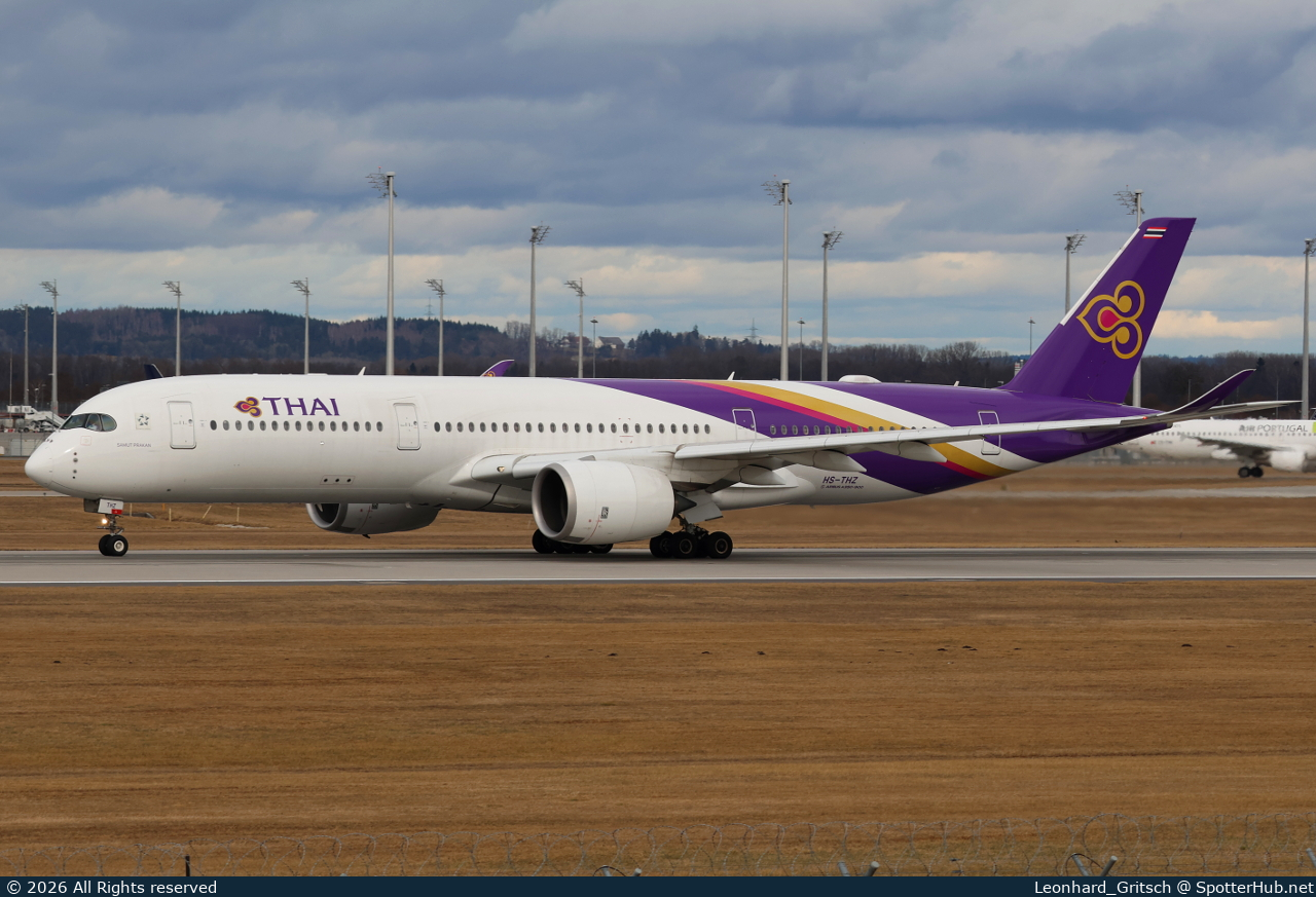 Photo of HS-THZ - Airbus A350-941 operated by Thai Airways International