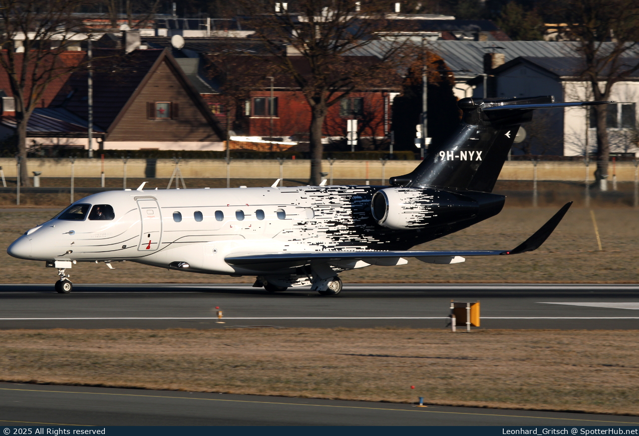 Photo of 9H-NYX - Embraer Praetor 600 operated by Avcon Jet Malta
