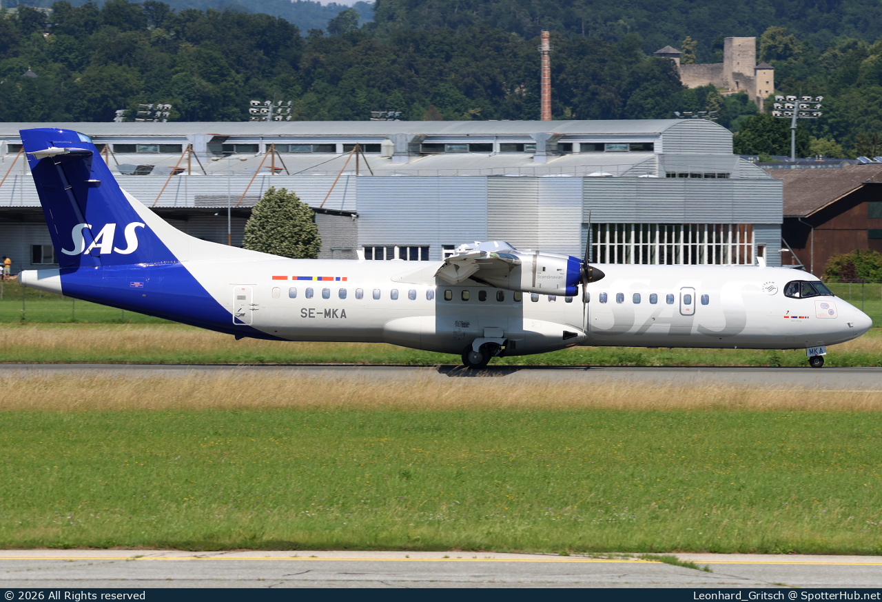 Photo of SE-MKA - ATR 72-600 operated by SAS Scandinavian Airlines (opb Braathens Regional Airways)