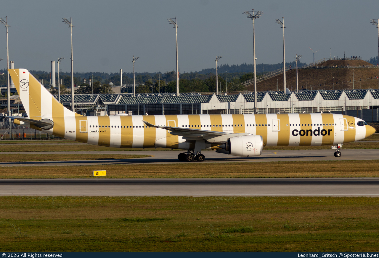 Photo of D-ANRO - Airbus A330-941 operated by Condor
