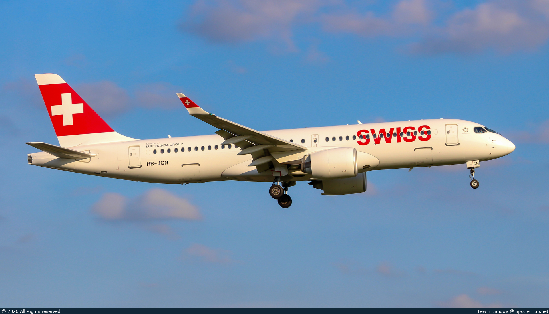 Photo of HB-JCN - Airbus A220-300 operated by Swiss International Air Lines