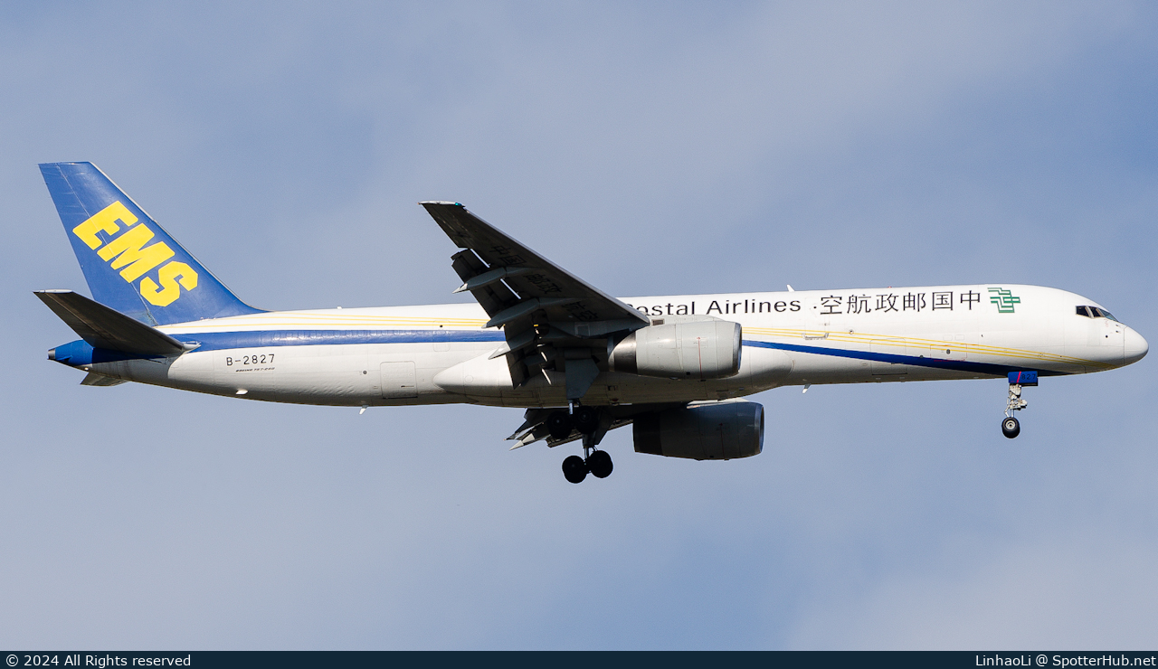 Photo of B-2827 - Boeing 757-2Y0(PCF) operated by China Postal Airlines