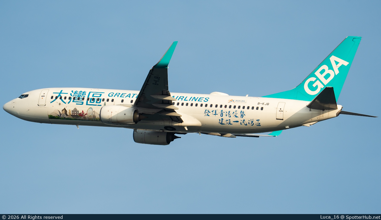Photo of B-KJB - Boeing 737-8JP operated by Greater Bay Airlines