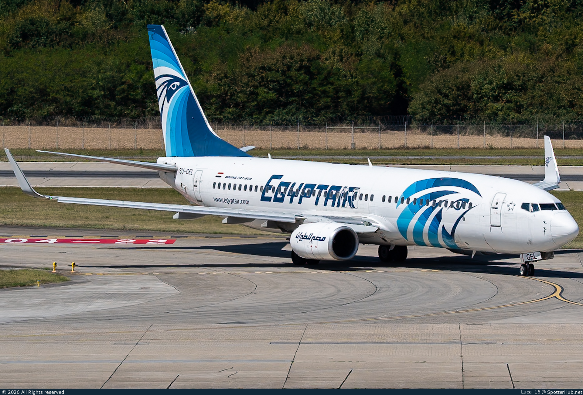 Photo of SU-GEL - Boeing 737-866 operated by Egyptair