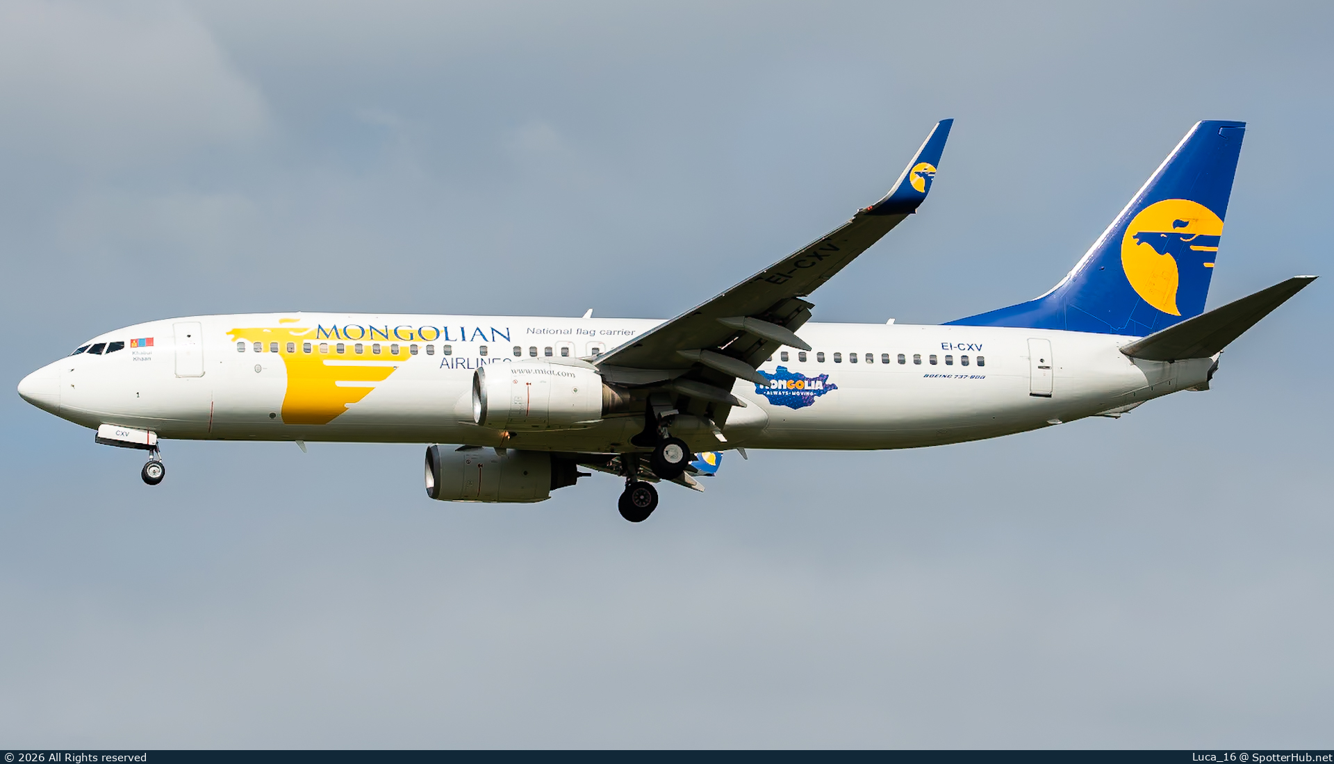 Photo of EI-CXV - Boeing 737-8CX operated by MIAT Mongolian Airlines